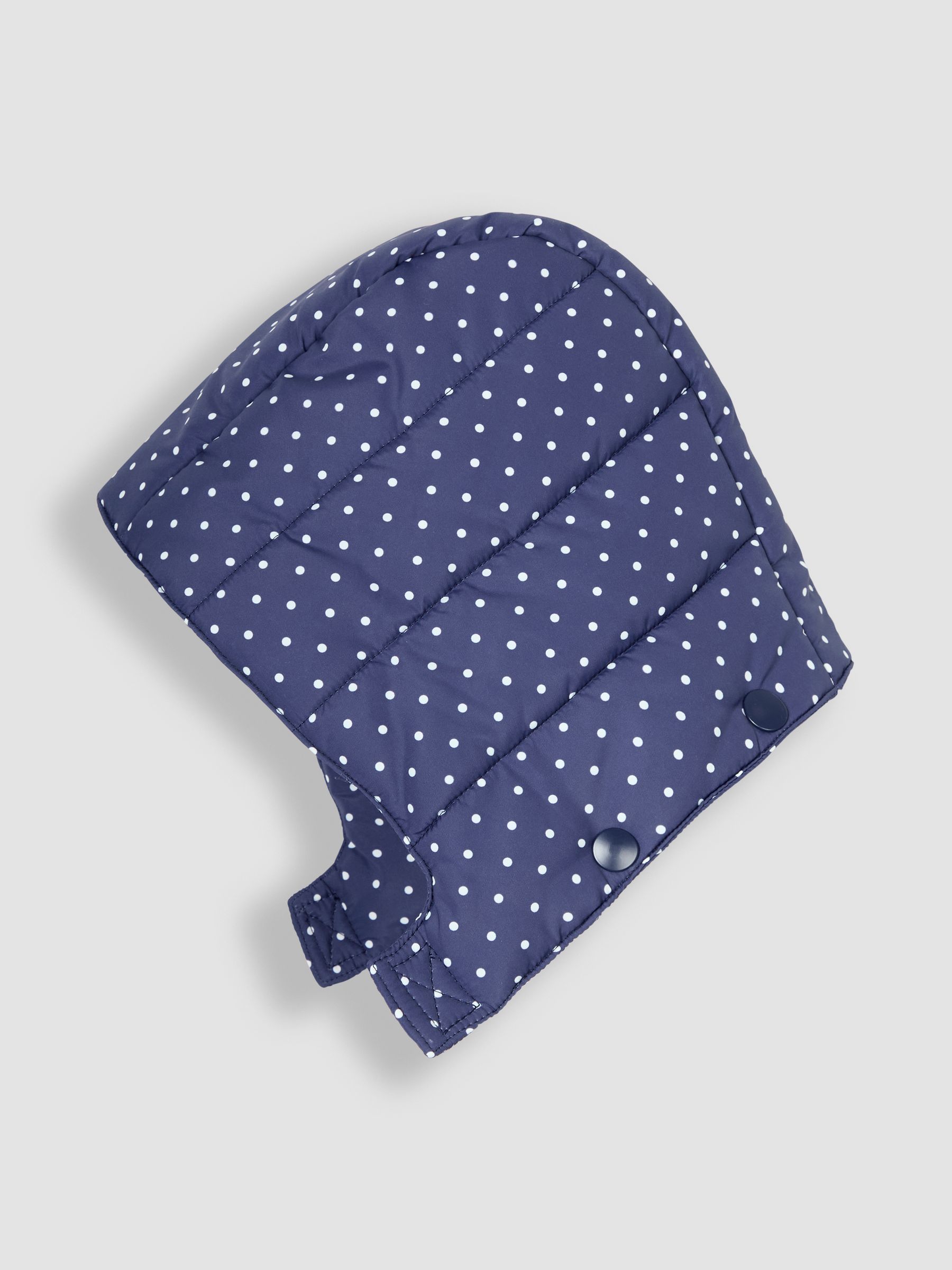 Navy White Dot Butterfly Puffer Jacket - Image 6 of 6