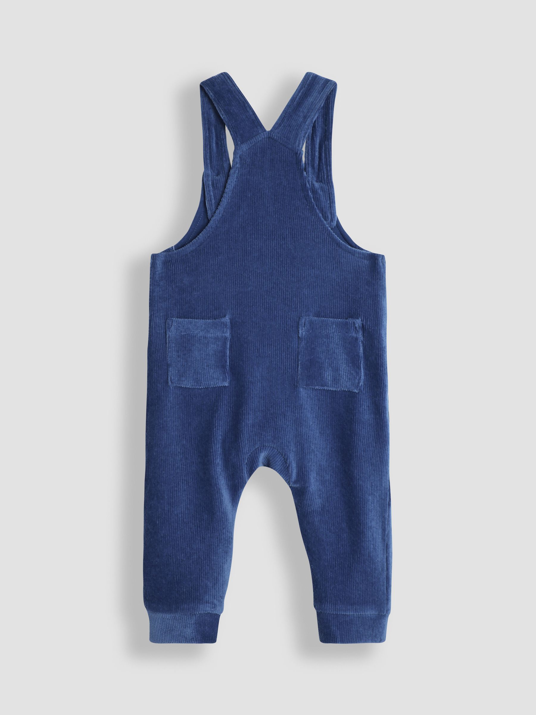 Denim Pumpkin Applique Velour Dungarees And Top Set - Image 3 of 6