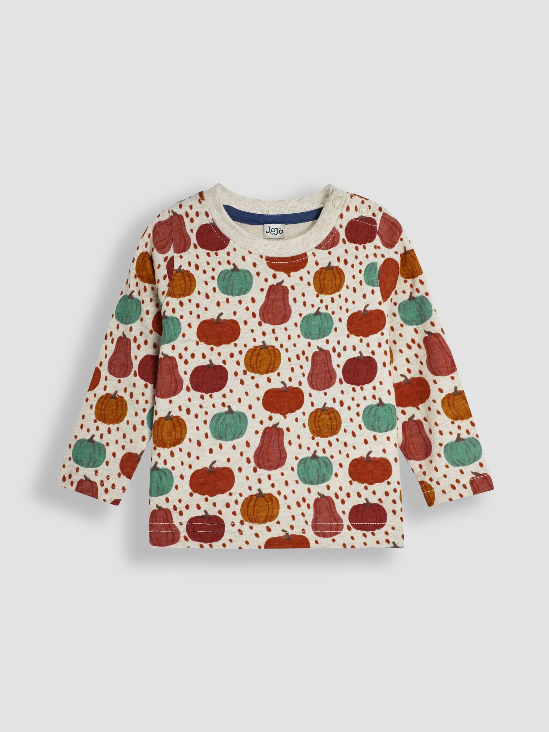 Denim Pumpkin Applique Velour Dungarees And Top Set - Image 5 of 6