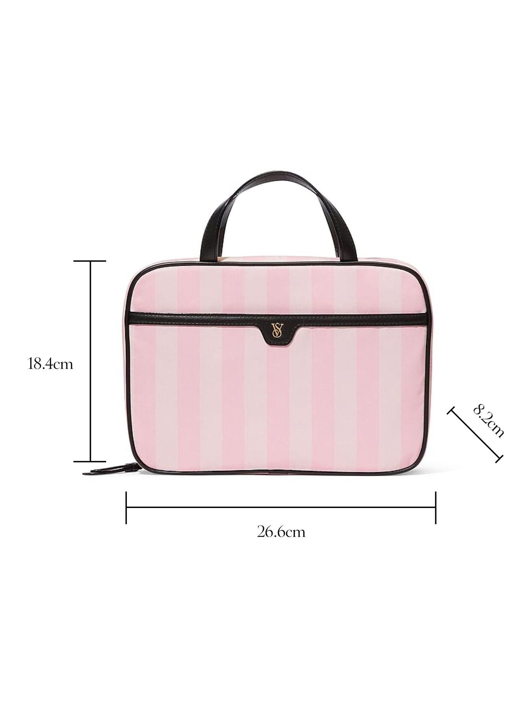 Iconic Stripe Pink Jetsetter Hanging Makeup Bag - Image 3 of 3