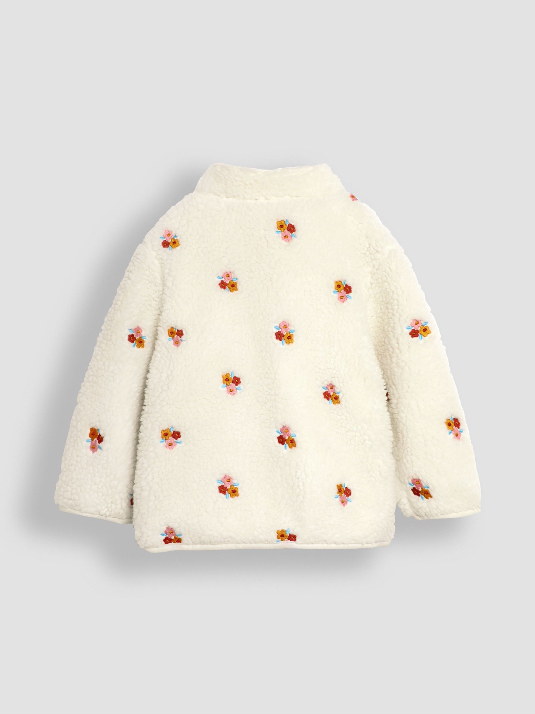 Cream Reversible Zip-Up Teddy Fleece - Image 3 of 6