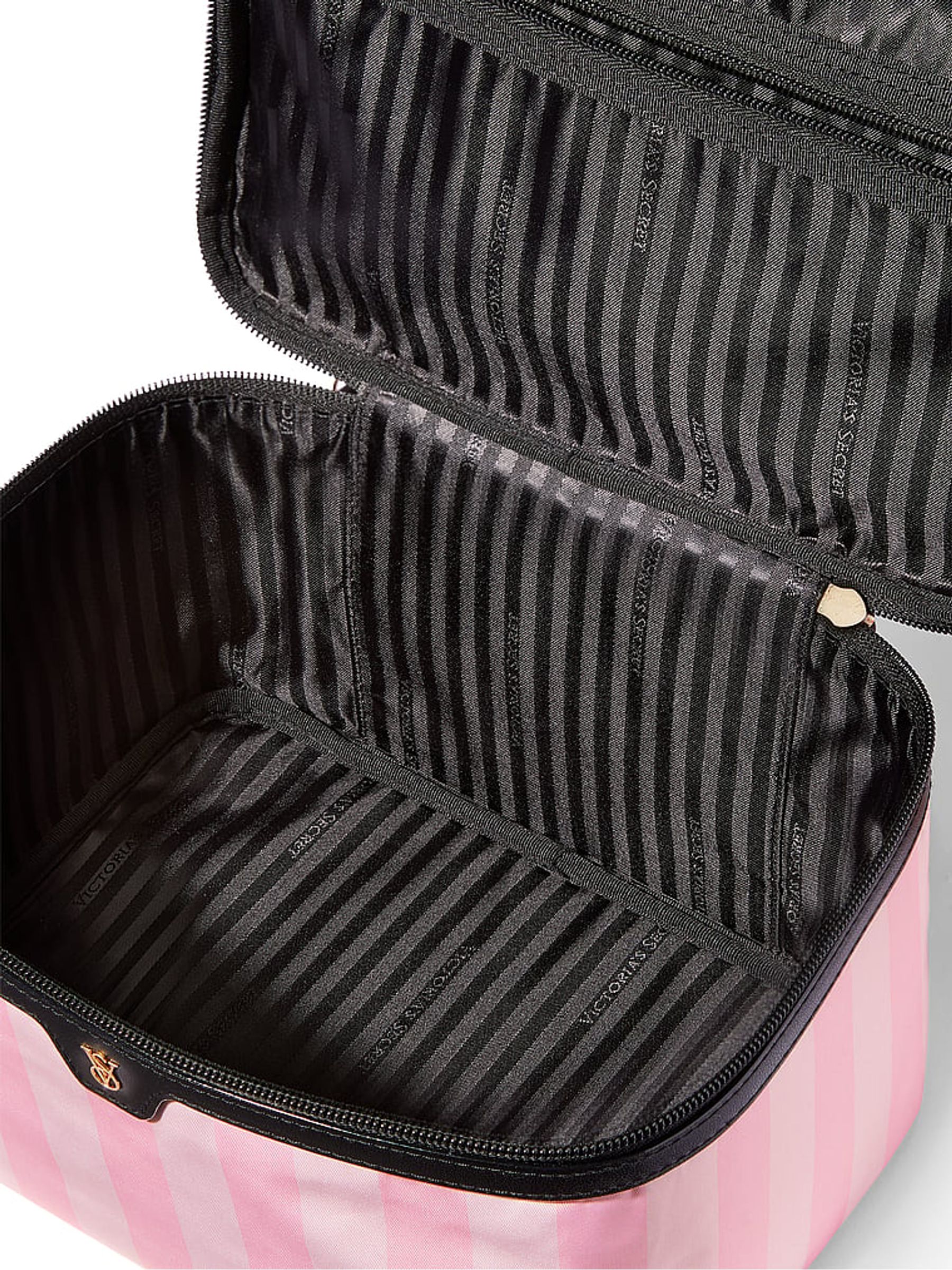 Iconic Stripe Pink Makeup Bag - Image 2 of 3