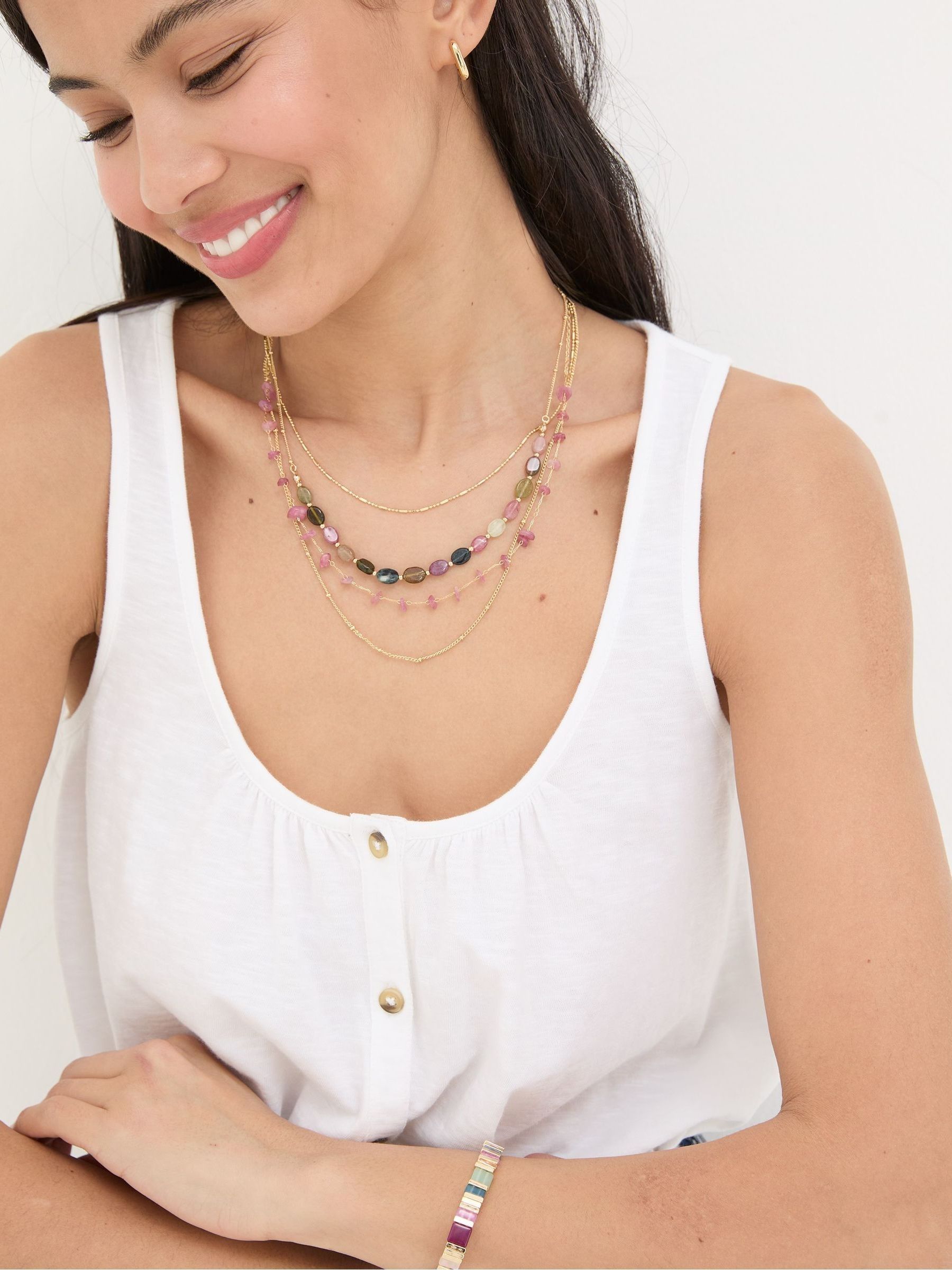 Flora White Vest - Image 4 of 7