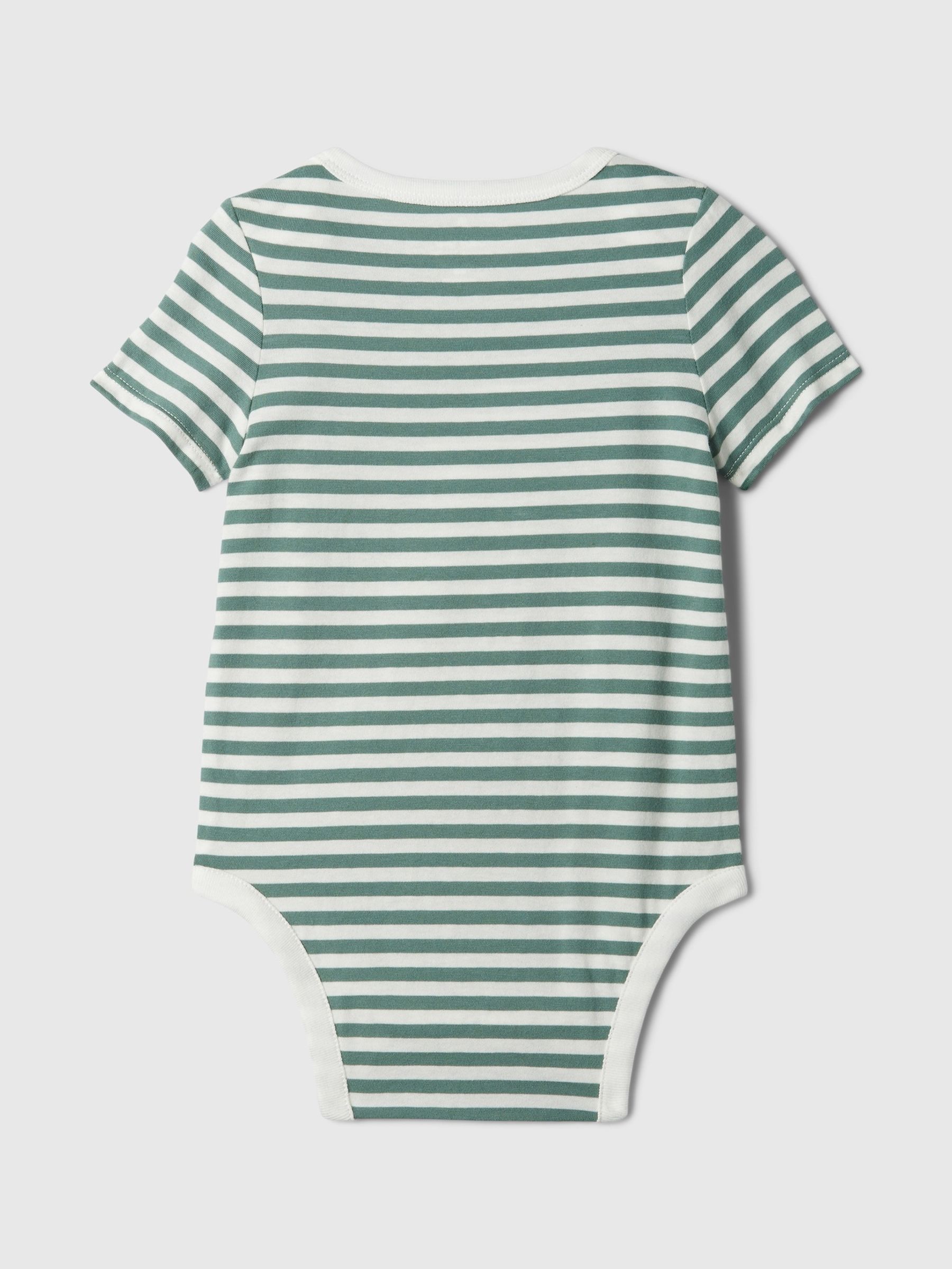 Green Print Brannan Bear Short Sleeve Bodysuit (Newborn-24mths) - Image 2 of 4