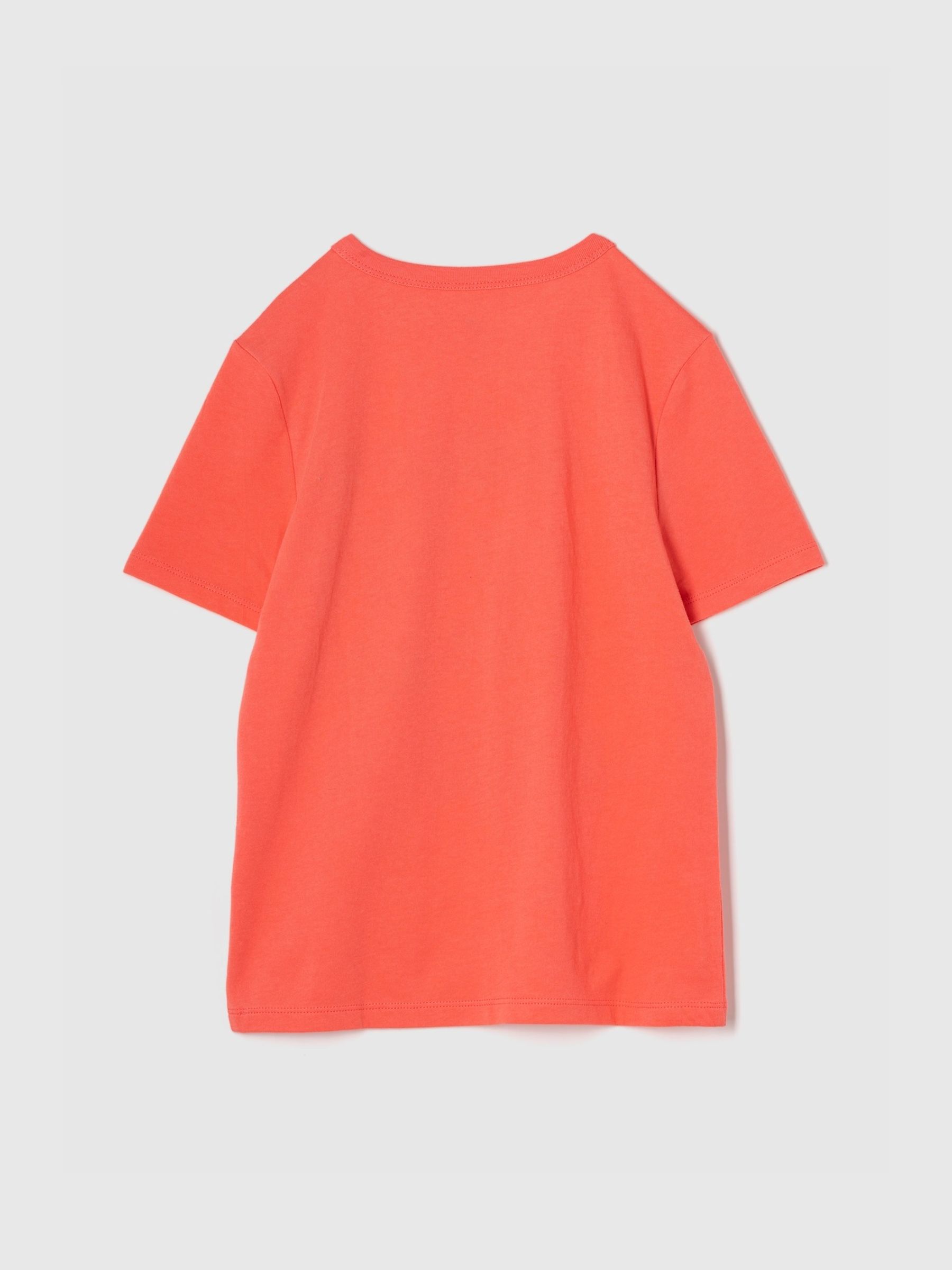 Orange Graphic Crew Neck Short Sleeve T-Shirt (4-13yrs) - Image 2 of 3
