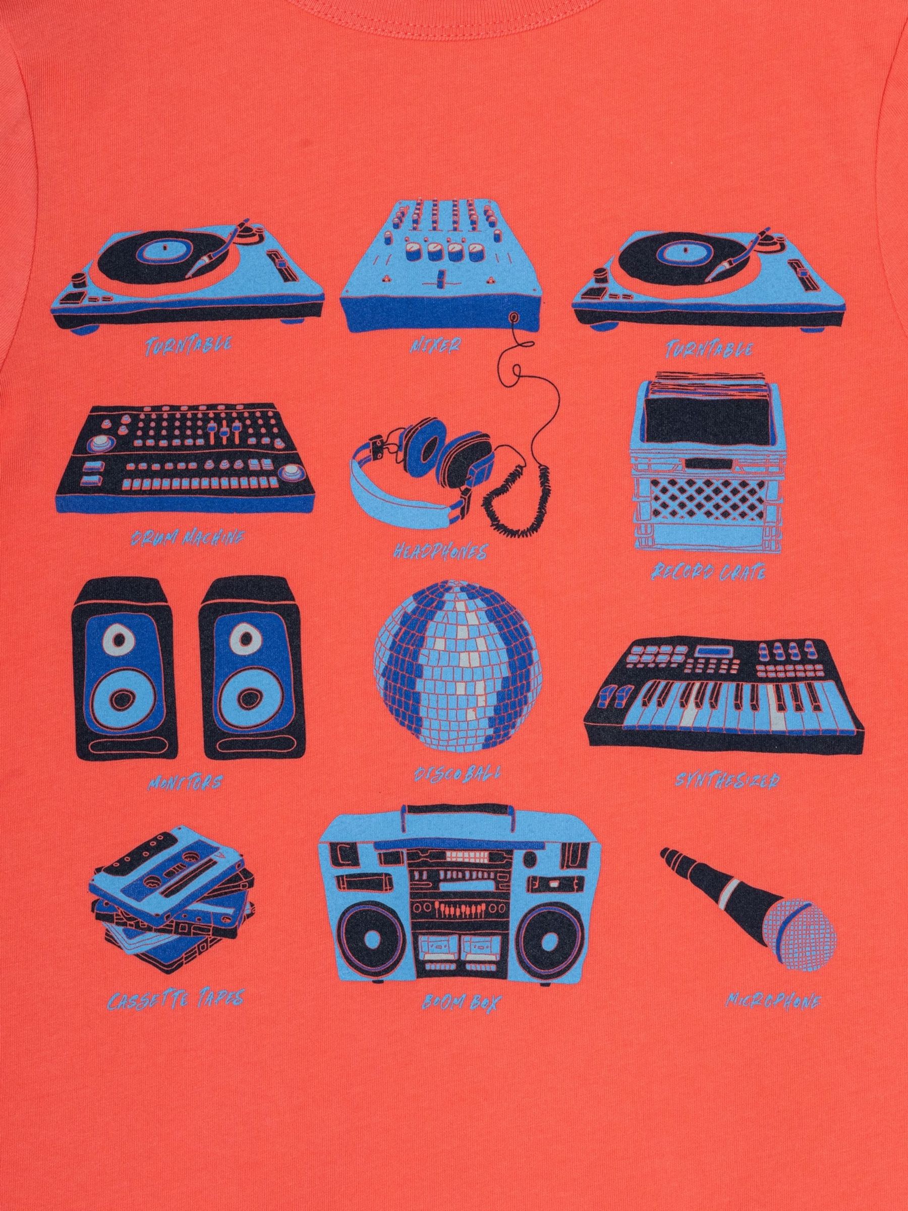 Orange Graphic Crew Neck Short Sleeve T-Shirt (4-13yrs) - Image 3 of 3