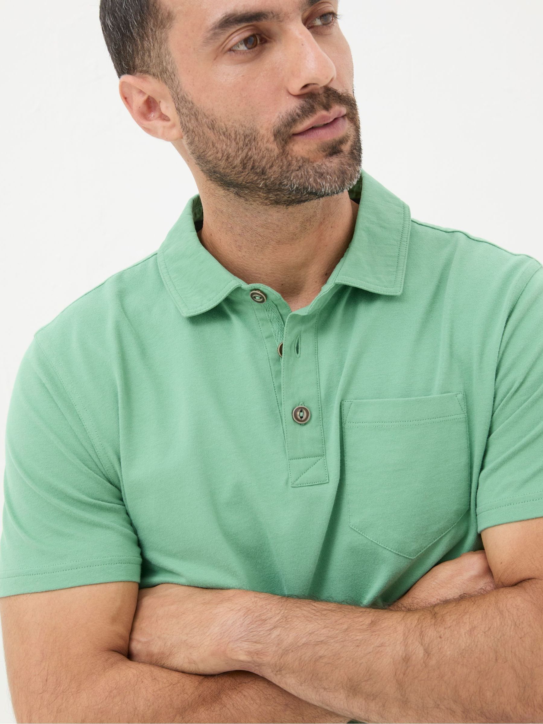 Green Perranporth Polo Shirt - Image 3 of 7
