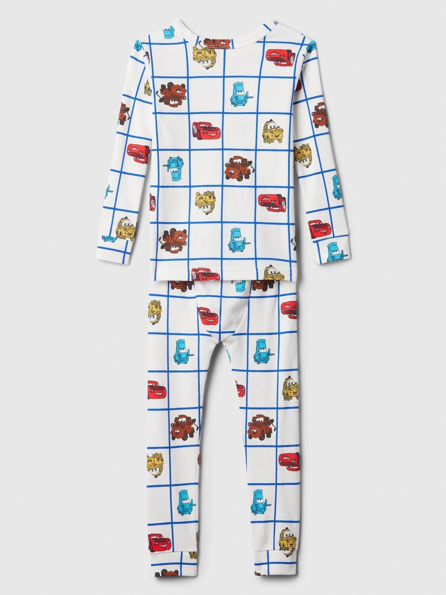 White Disney Cars Cotton Long Sleeve Pyjamas (6mths-5yrs) - Image 2 of 3