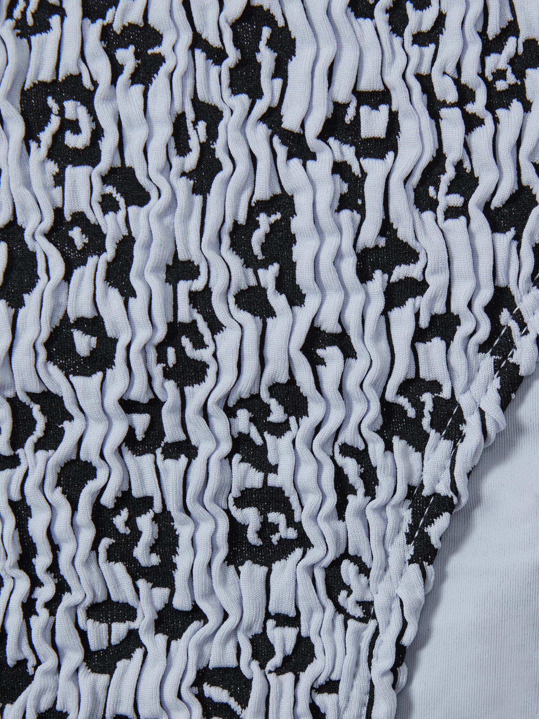 Textured Leopard Print Bikini Bottoms in Blue Print - Image 2 of 2