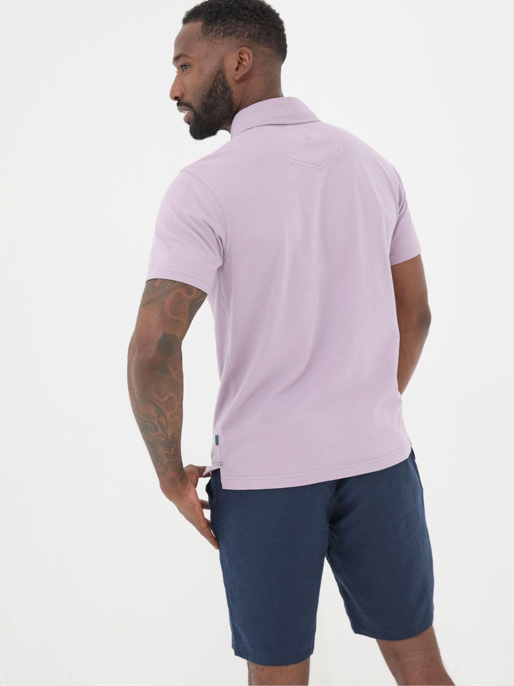Purple Perranporth Polo Shirt - Image 2 of 4