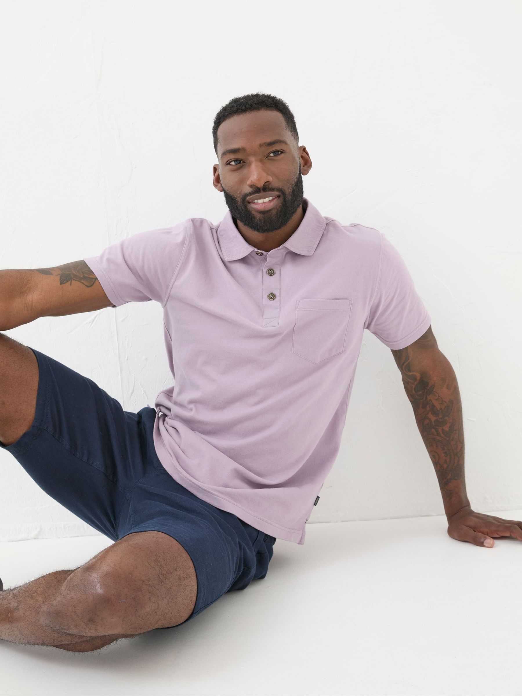 Purple Perranporth Polo Shirt - Image 3 of 4