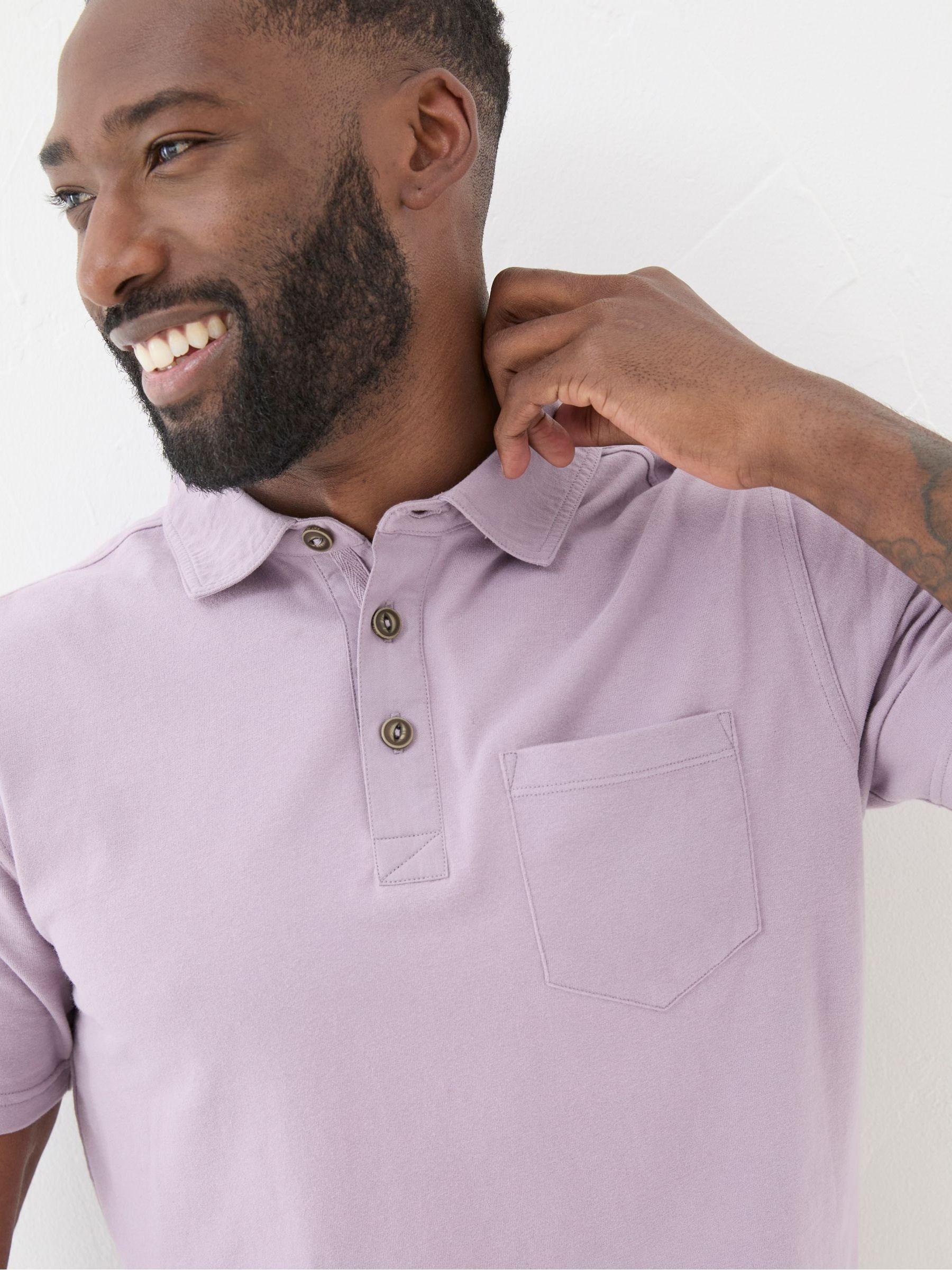 Purple Perranporth Polo Shirt - Image 4 of 4