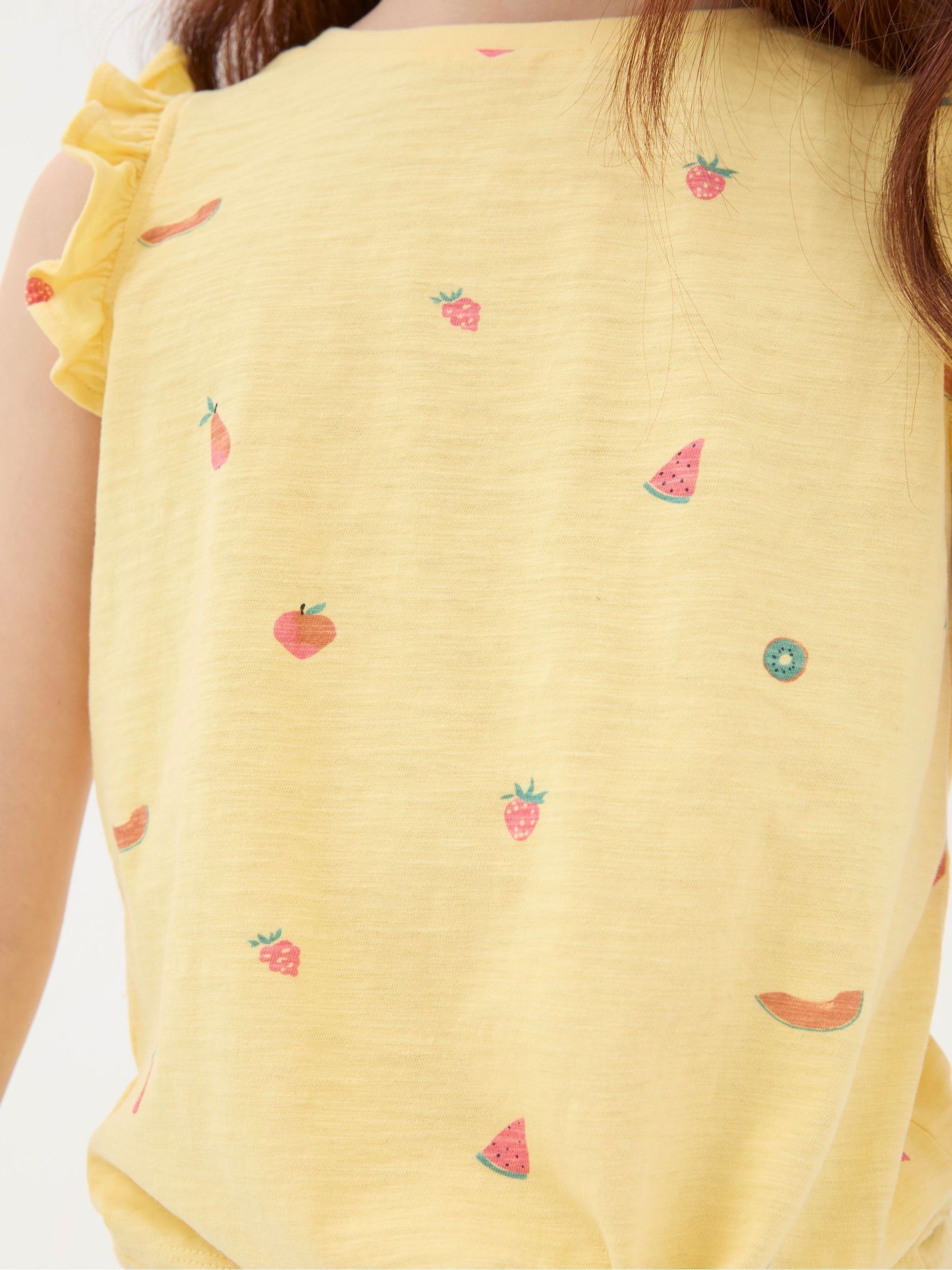 Yellow Fruit Knot Front T-Shirt - Image 4 of 5