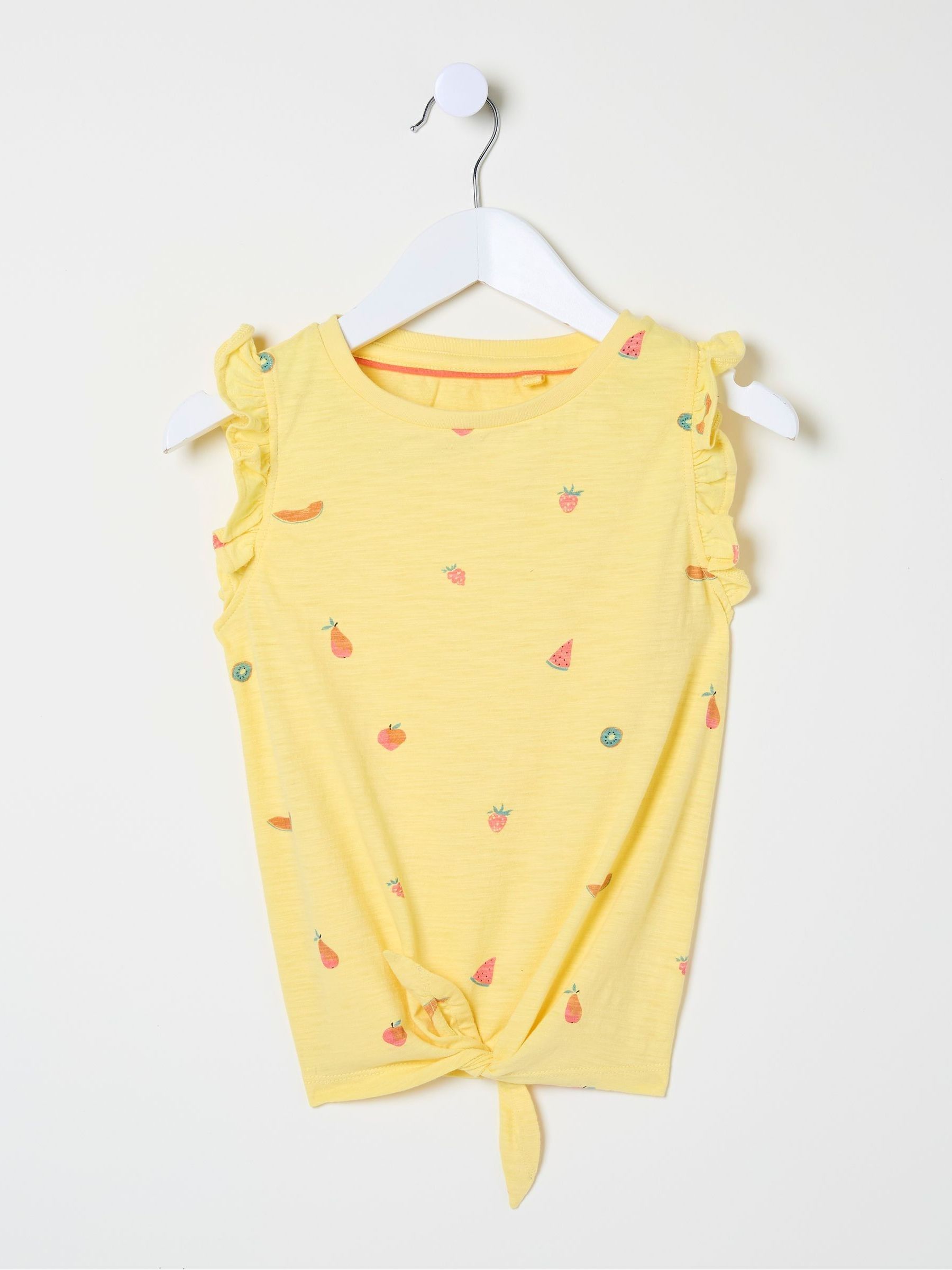 Yellow Fruit Knot Front T-Shirt - Image 5 of 5
