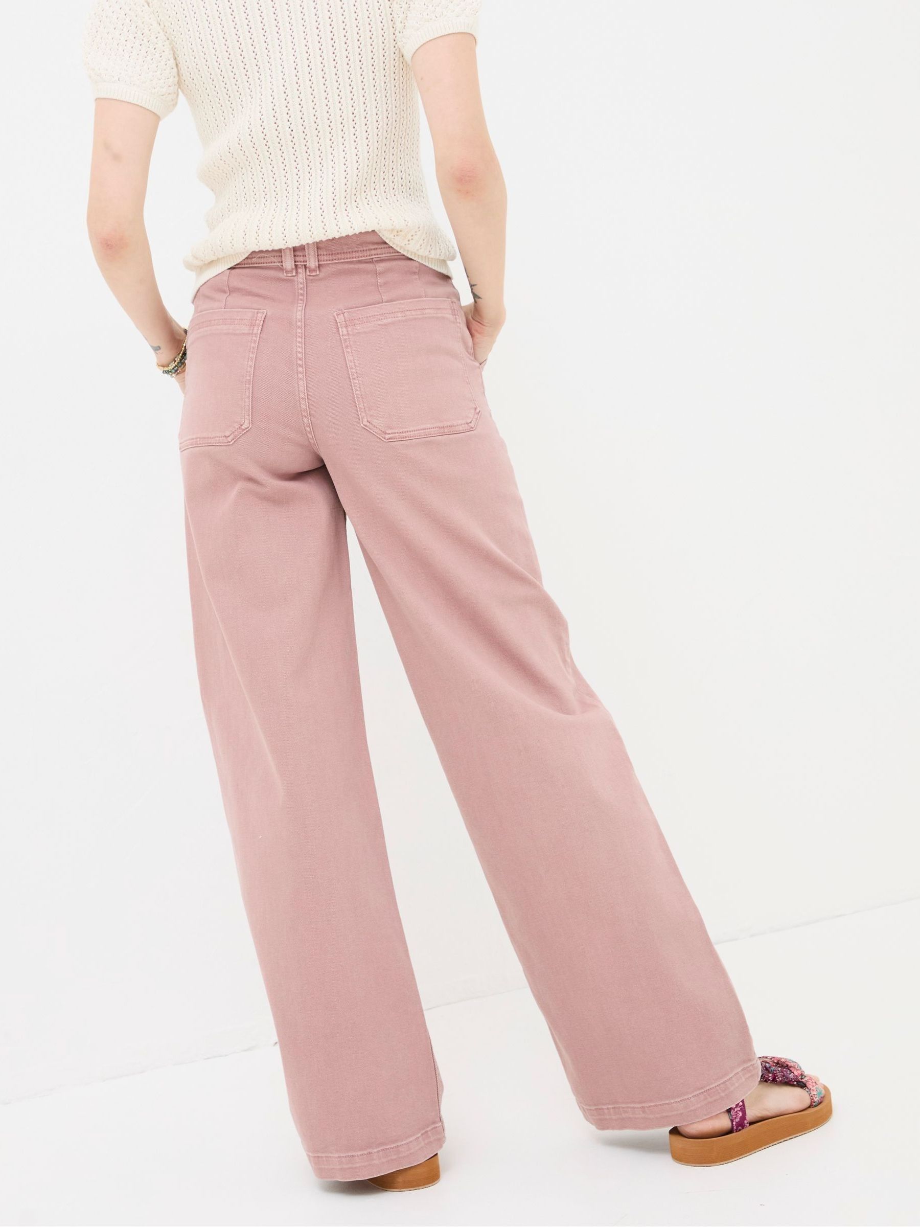 Cassie Pink Wide Leg Jeans - Image 3 of 6