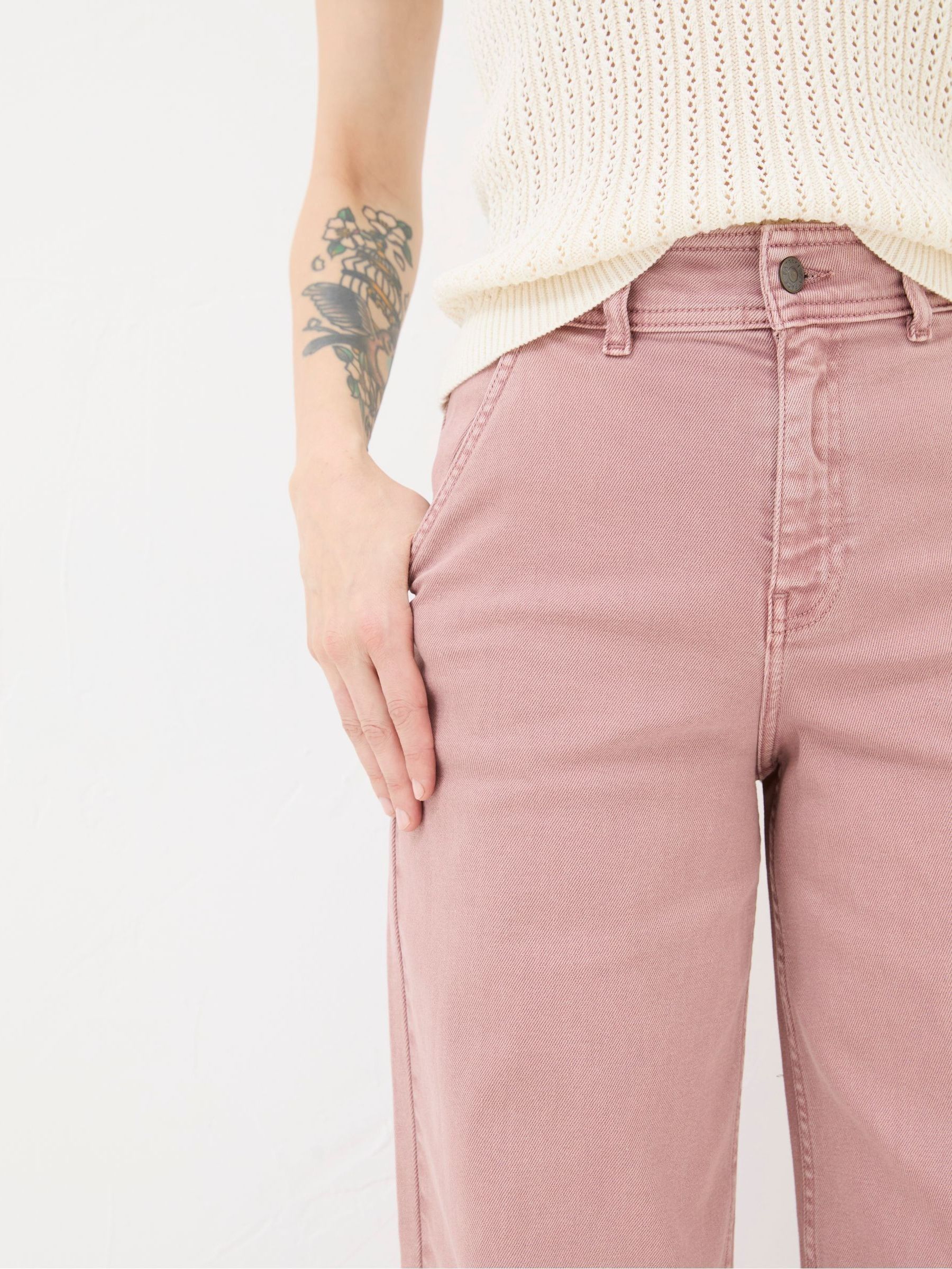 Cassie Pink Wide Leg Jeans - Image 4 of 6