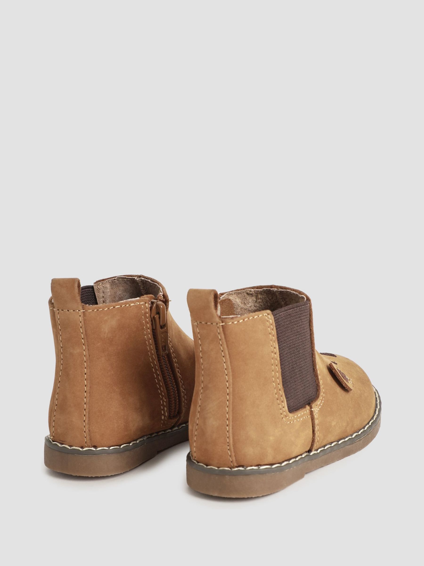 Brown Bear Leather Boots - Image 2 of 4