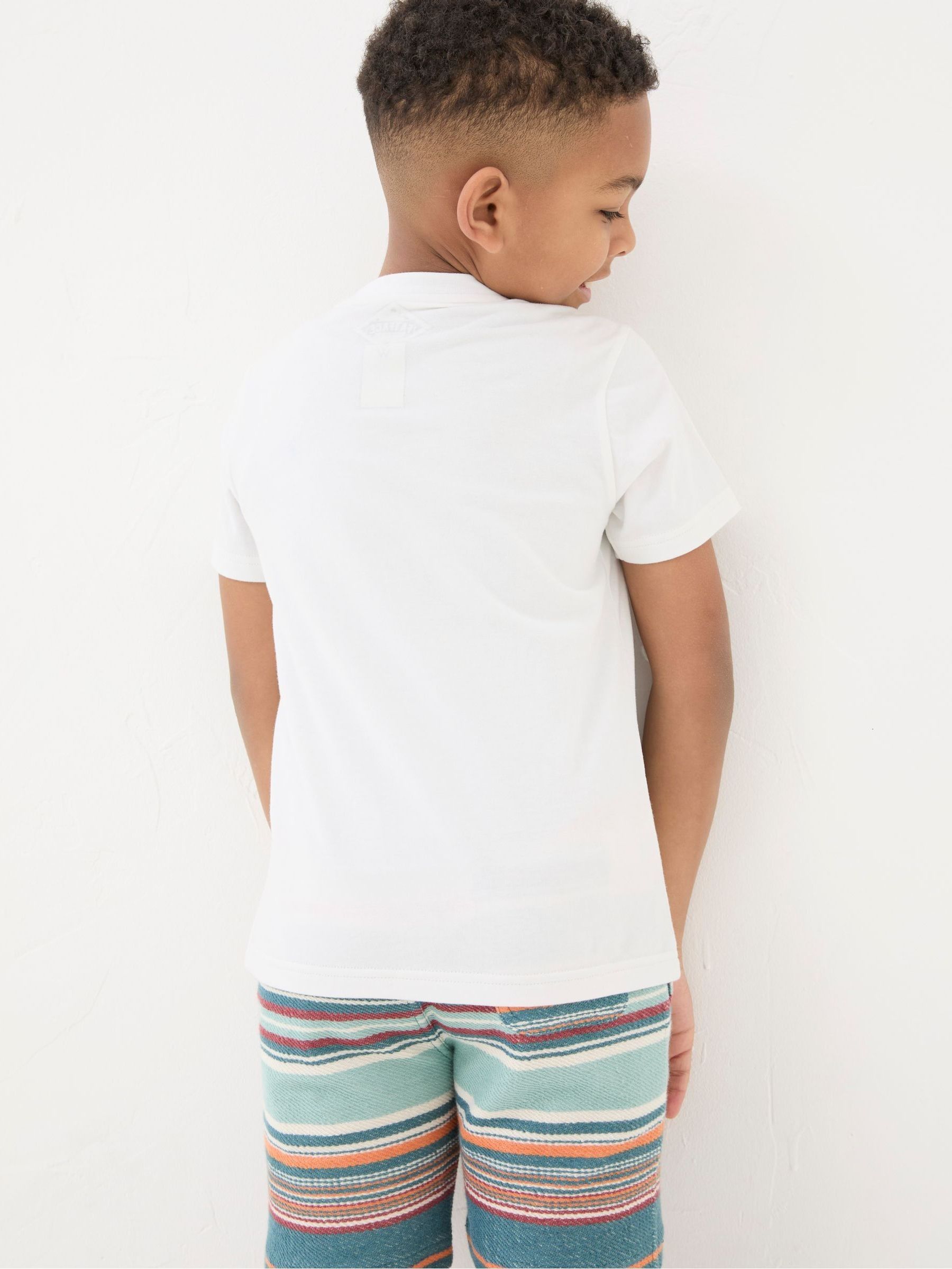 White VW Summer Graphic T-Shirt - Image 2 of 4 White VW Summer Graphic T-Shirt - Image 2 of 4