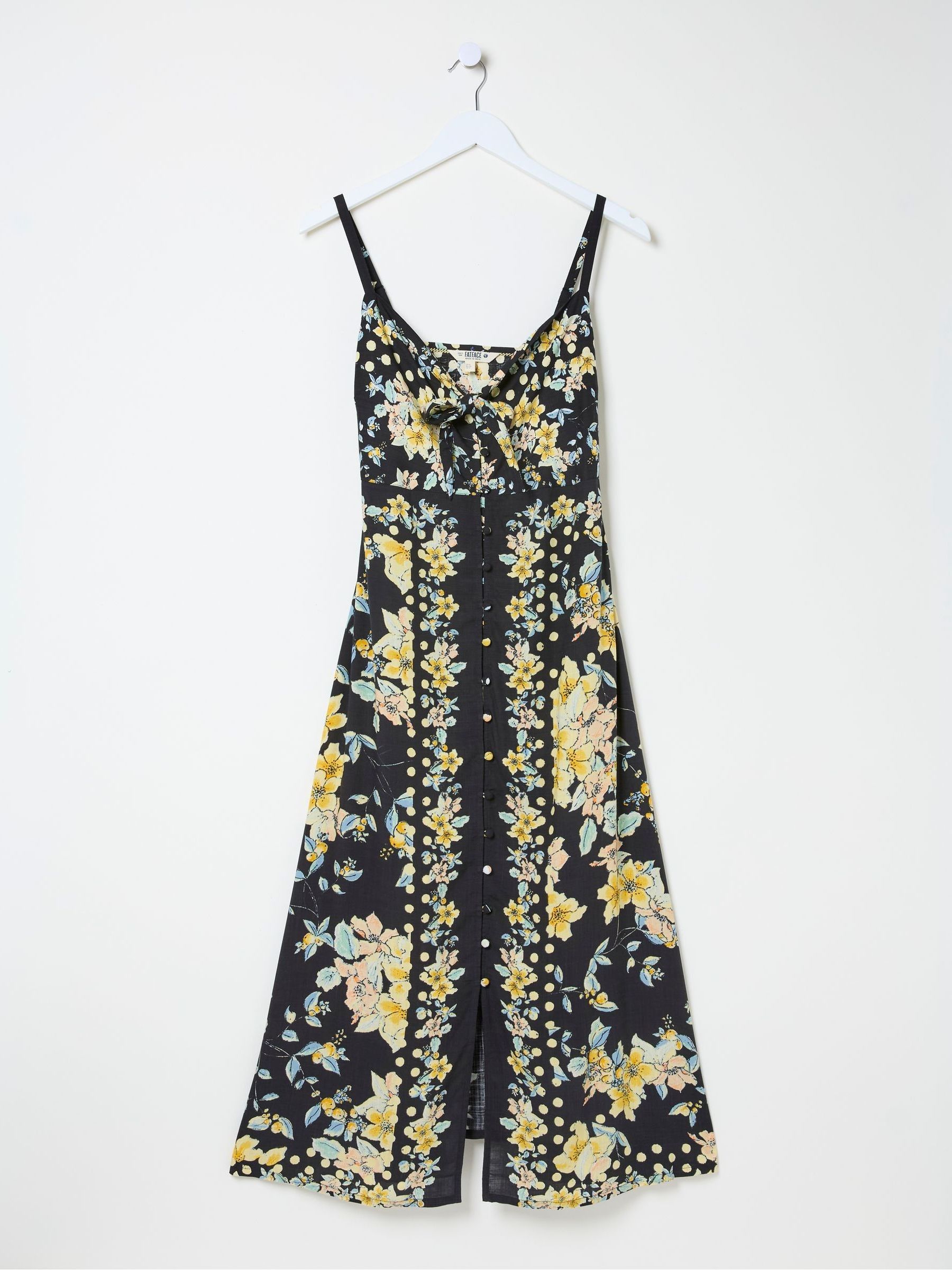 Phoebe Black Citrus Floral Midi Dress - Image 7 of 7 Phoebe Black Citrus Floral Midi Dress - Image 7 of 7