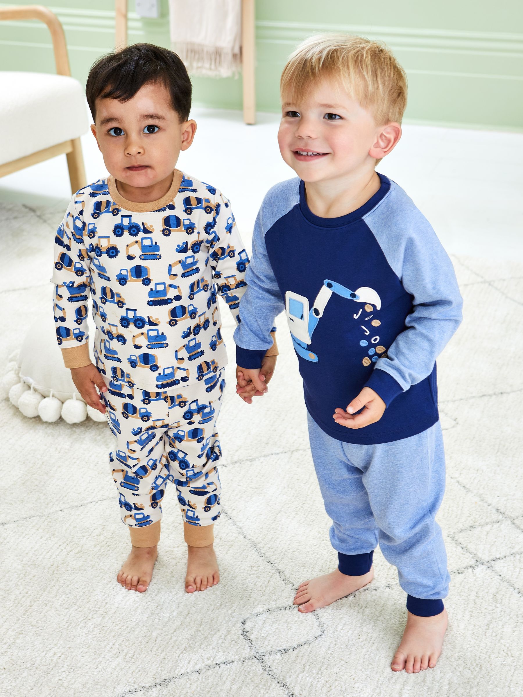 Blue 2-Pack Cotton Pyjamas - Image 10 of 11