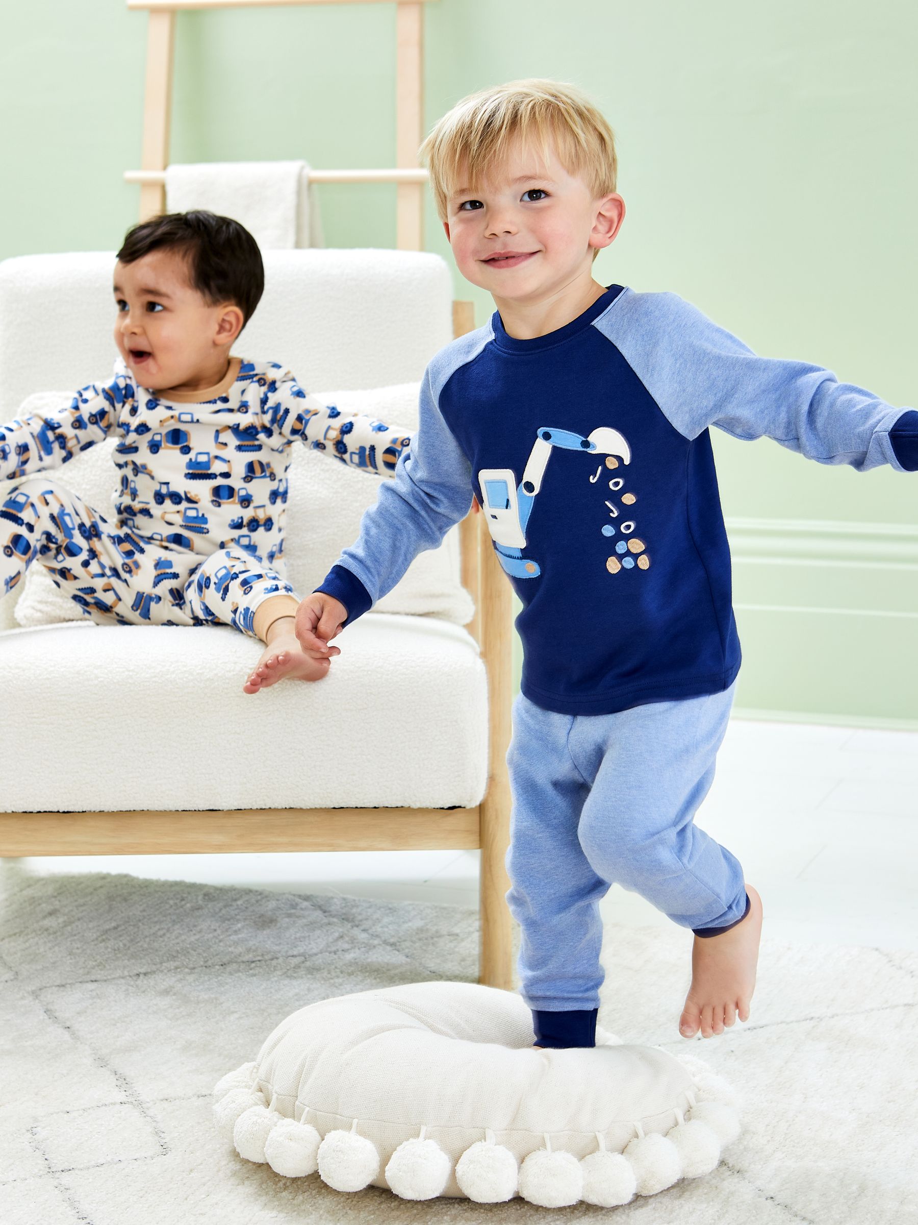 Blue 2-Pack Cotton Pyjamas - Image 11 of 11