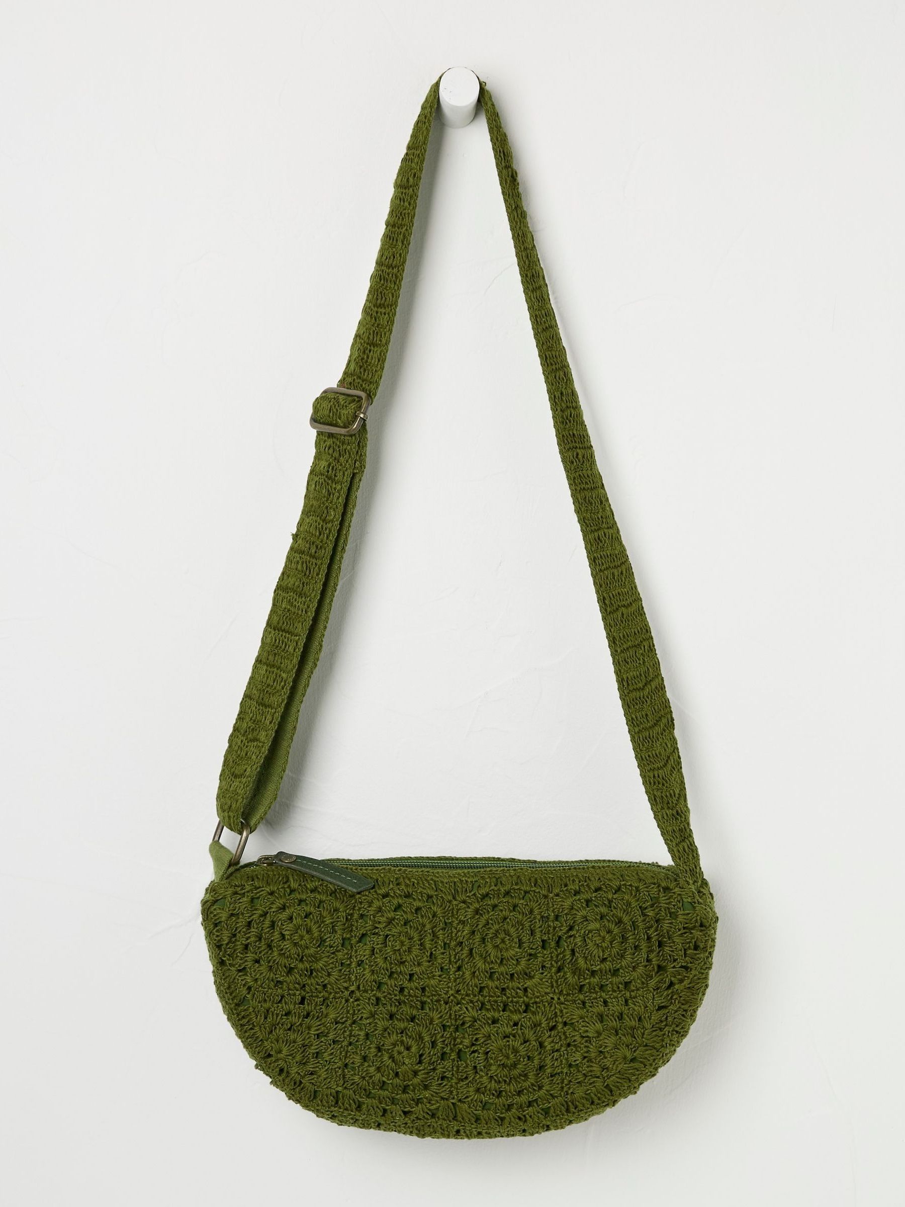 Lettie Green Macrame Sling Bag - Image 2 of 3