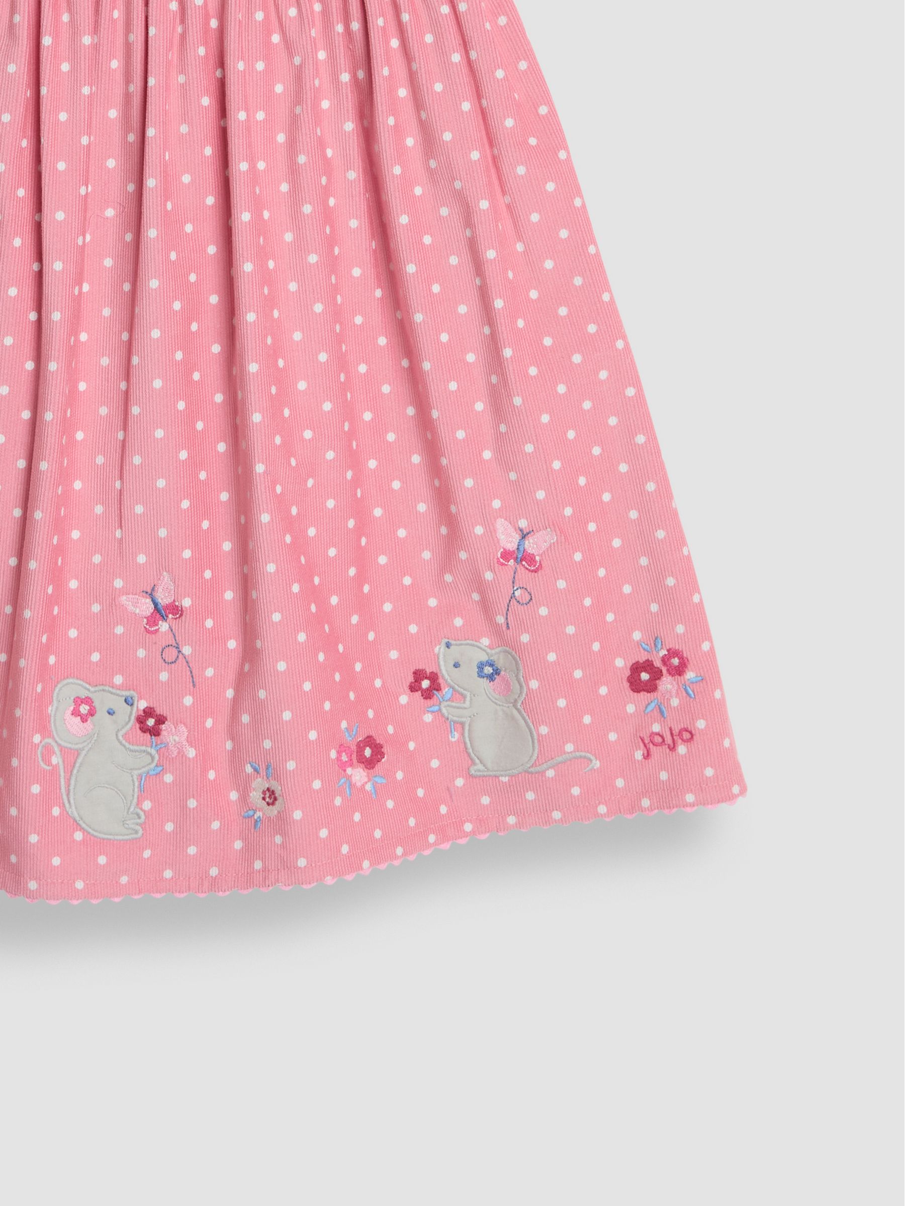 Pink Mouse Applique Cord Dress - Image 4 of 4
