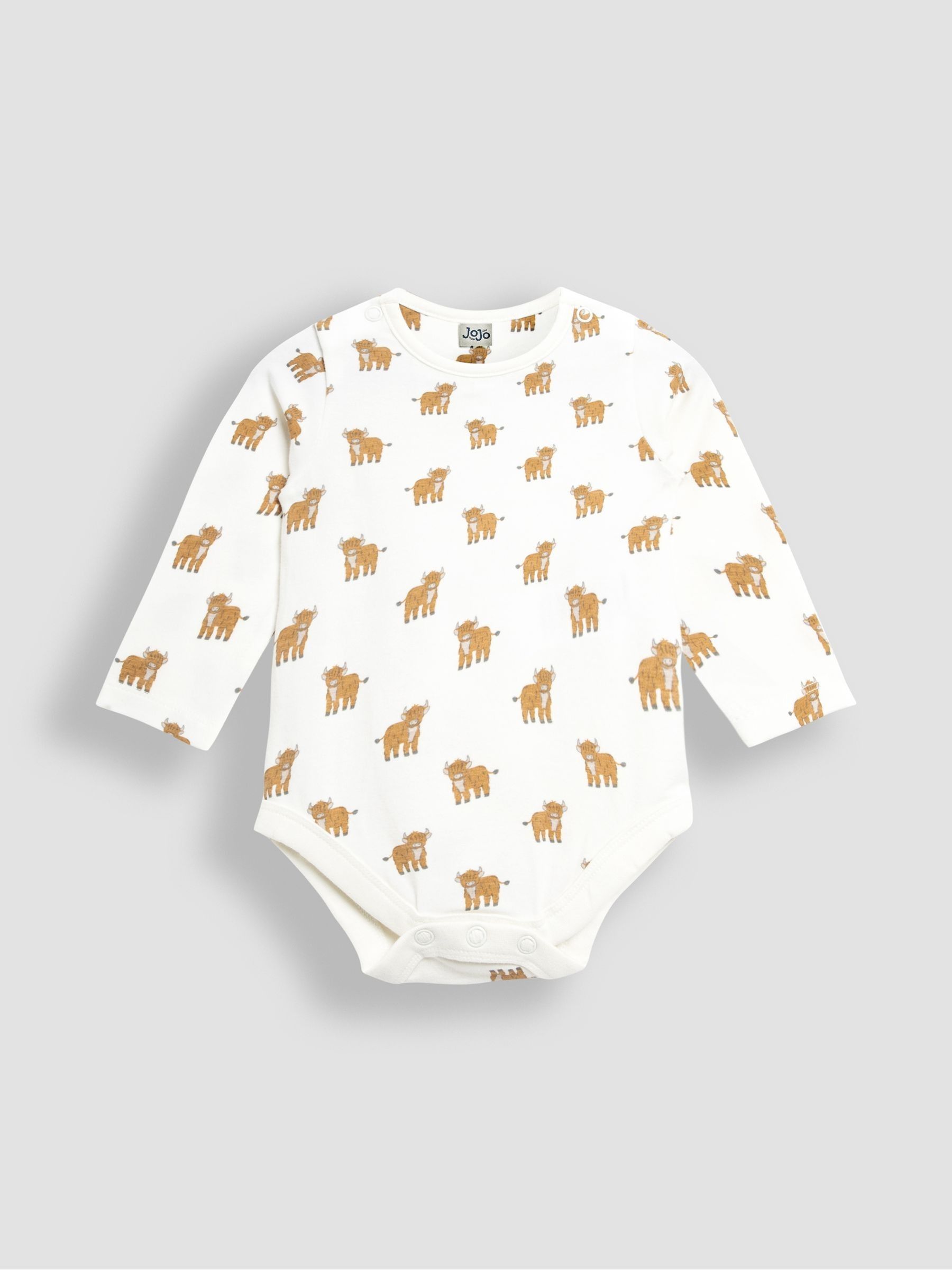 Blue Baby Highland Cow Velour Set 3 Piece - Image 4 of 7