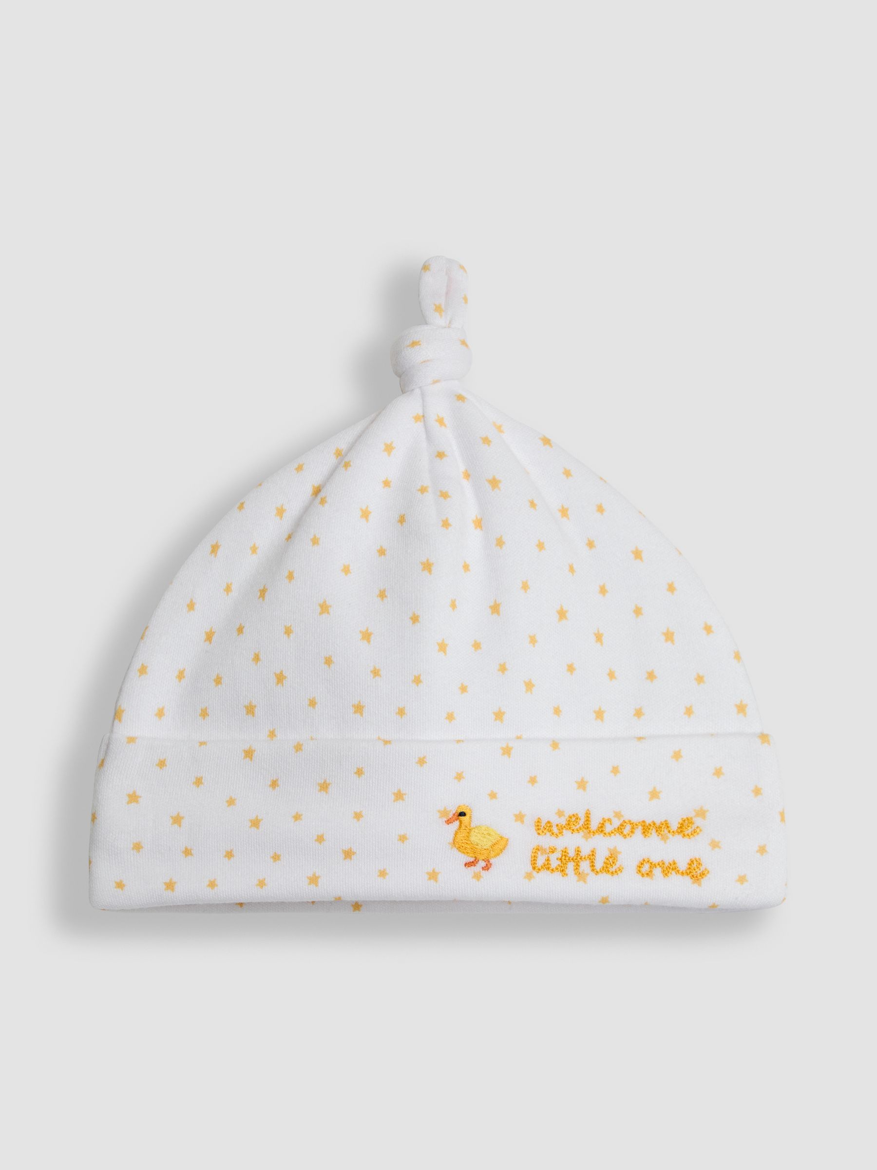 White Welcome Little One Hat - Image 1 of 3