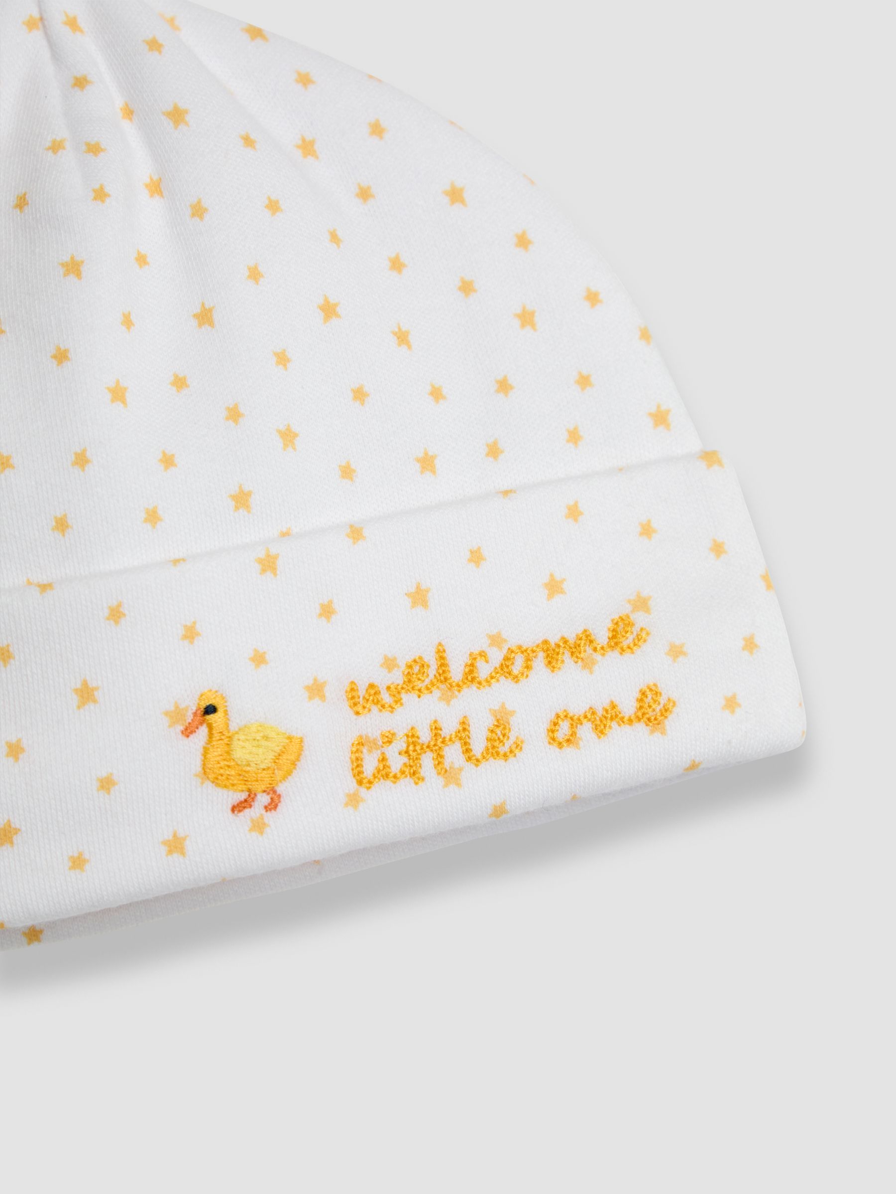 White Welcome Little One Hat - Image 3 of 3