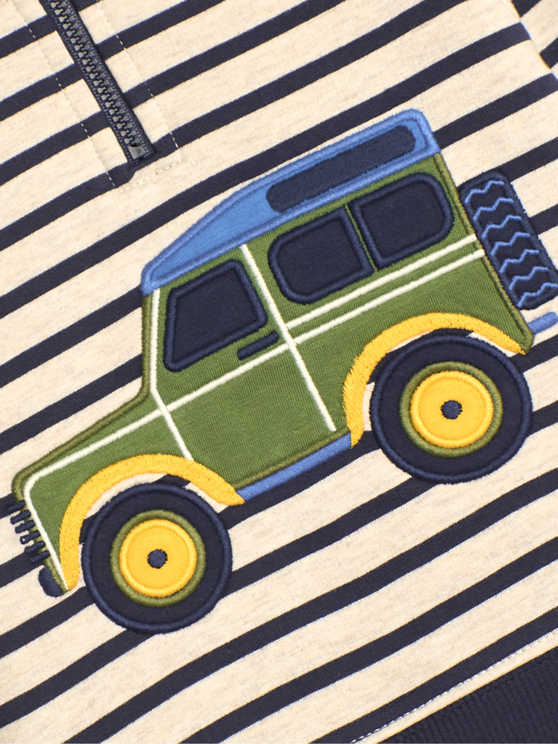 Natural Jeep Applique Half Zip Sweatshirt - Image 3 of 3