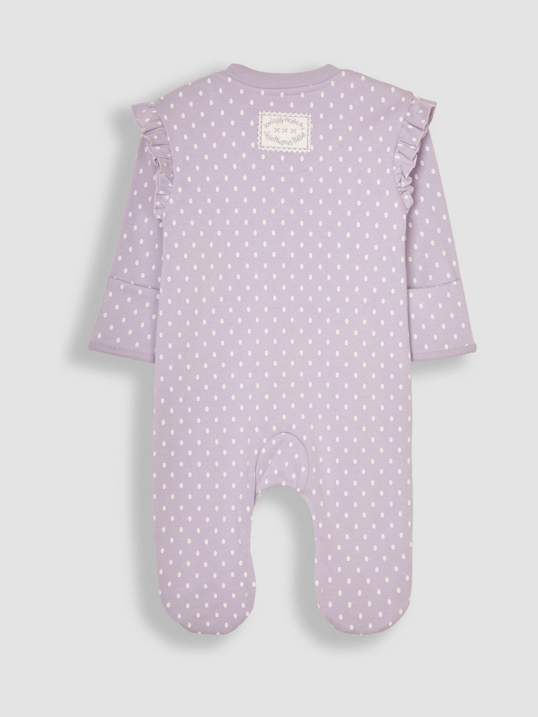 Lilac Hedgehog Applique Zip Sleepsuit - Image 6 of 7