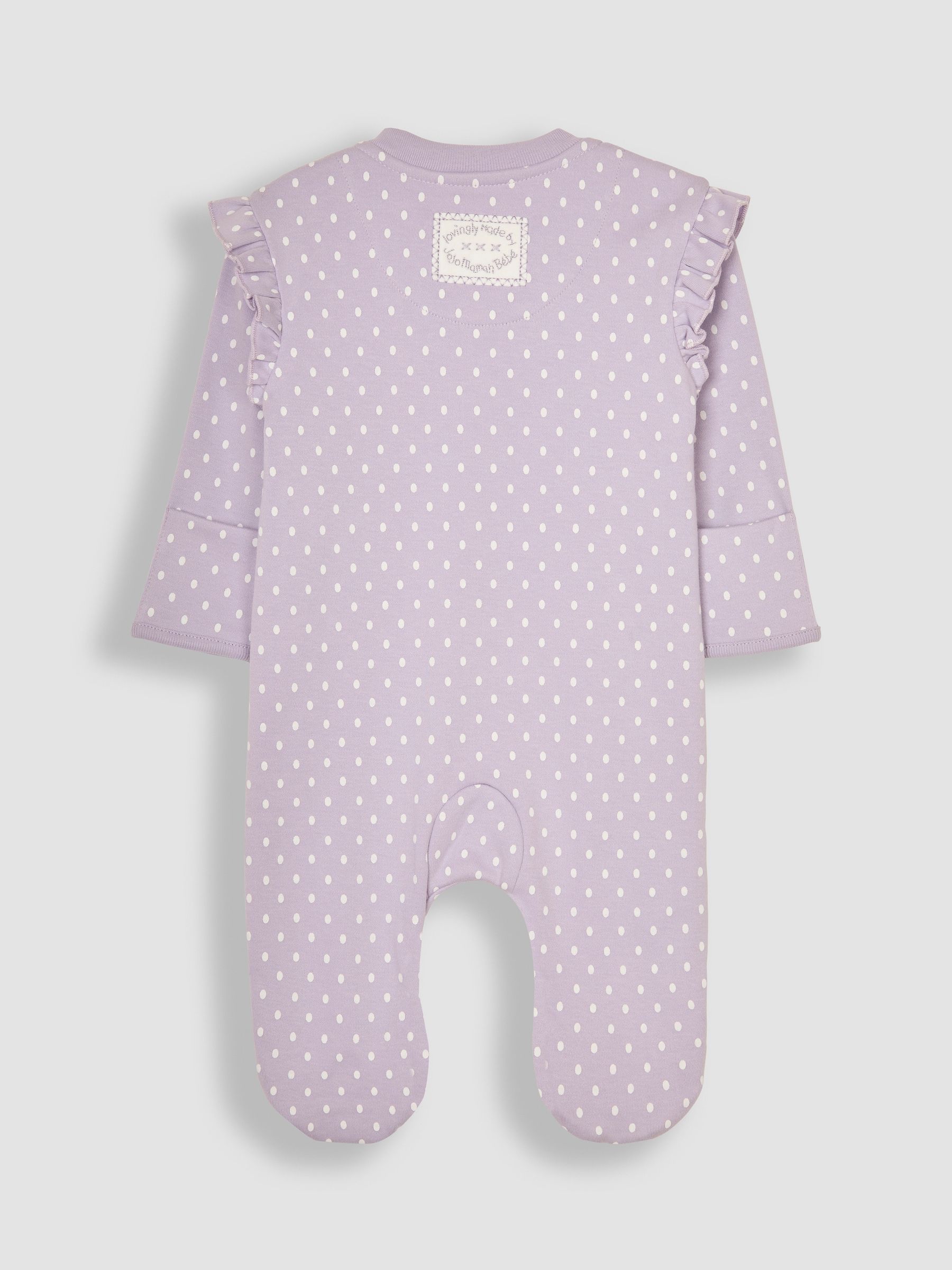 Lilac Hedgehog Appliqué Zip Sleepsuit - Image 8 of 9