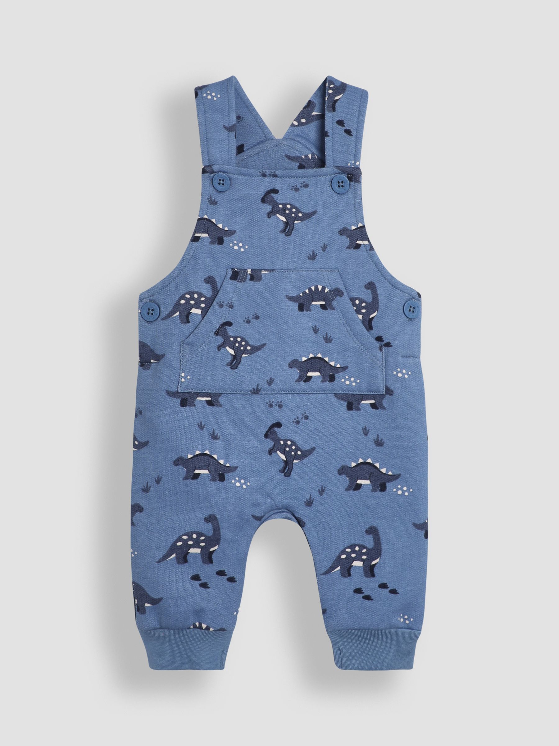 Blue Dinosaur Print Dungarees And Top Set - Image 2 of 6