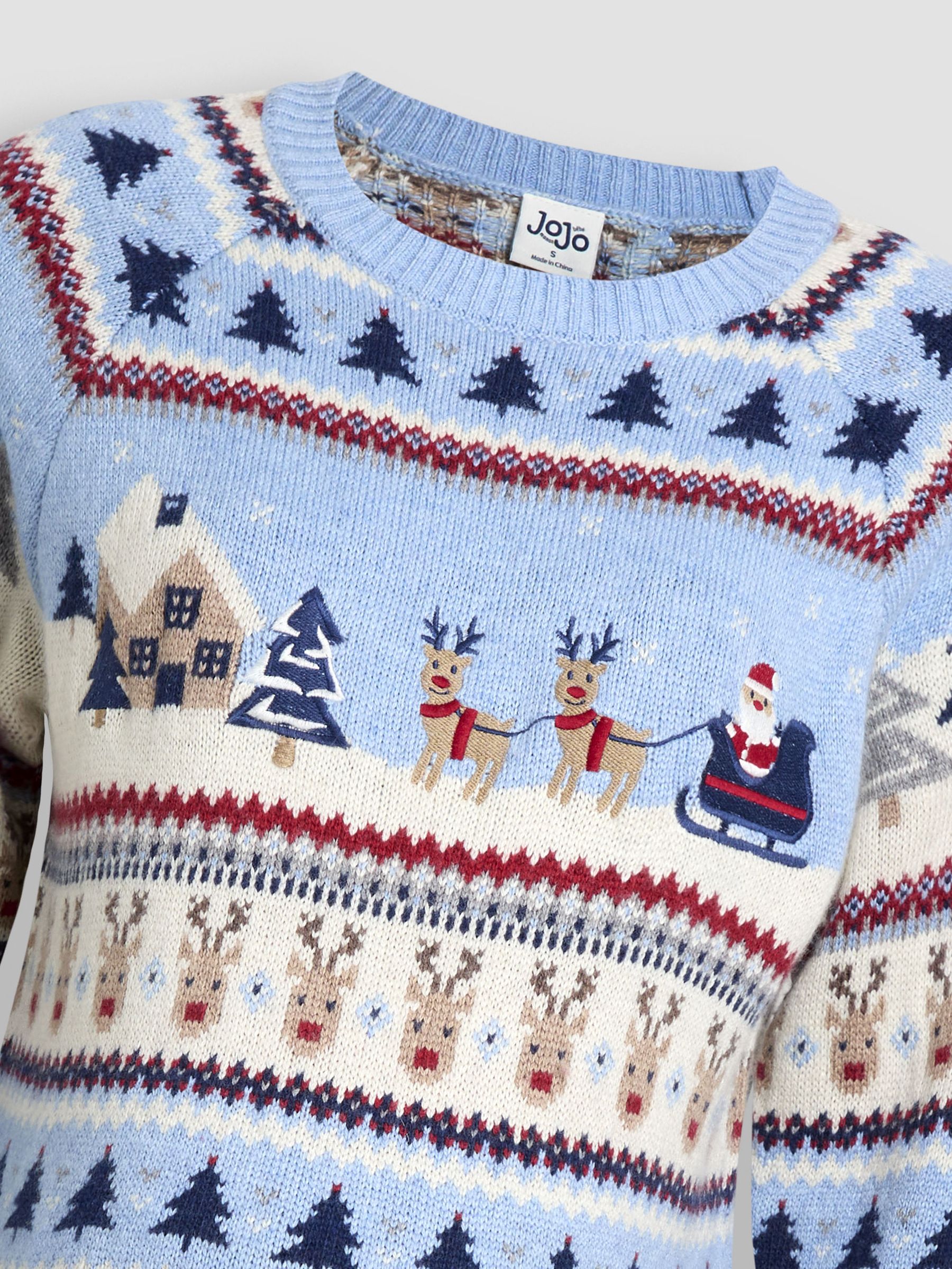 Blue Christmas Scene Jumper - Image 5 of 5