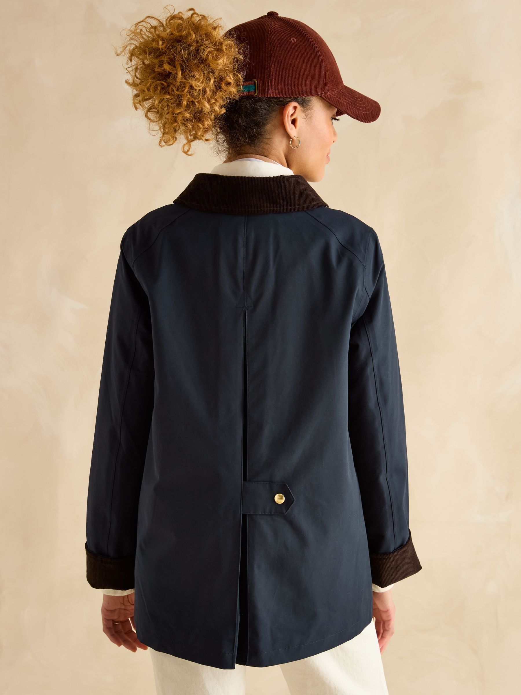 Katherine Navy Blue Waterproof Heritage Coat - Image 4 of 13