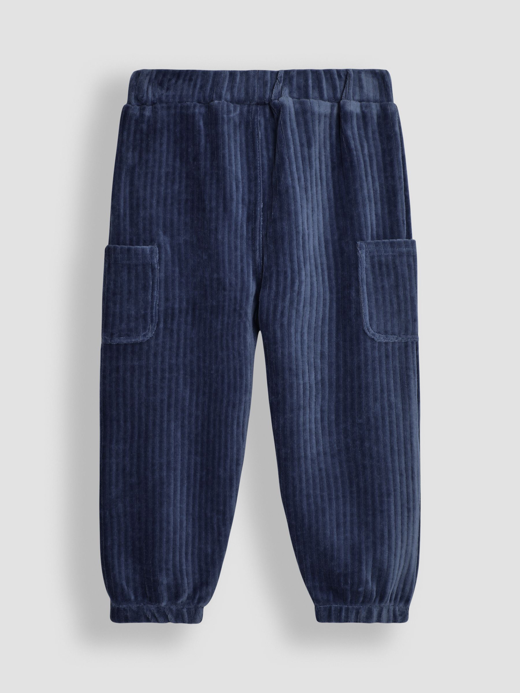 Navy Blue & Denim Blue 2-Pack Velour Pocket Joggers - Image 3 of 7