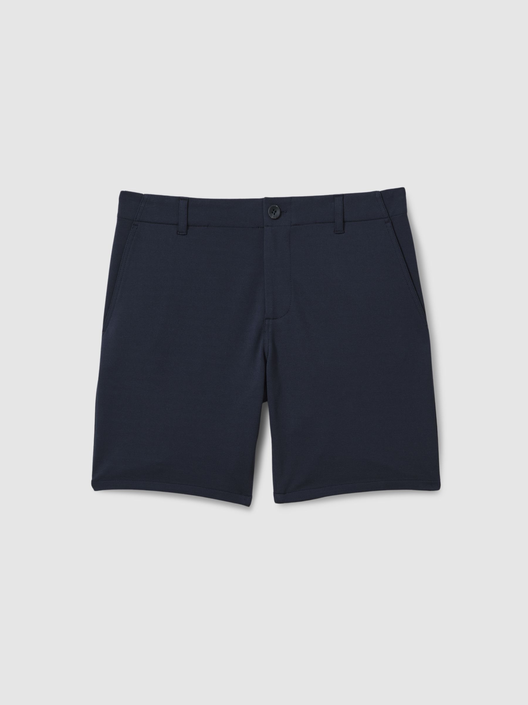 Paige Tailored Knitted Shorts in Deep Anchor - Image 2 of 6