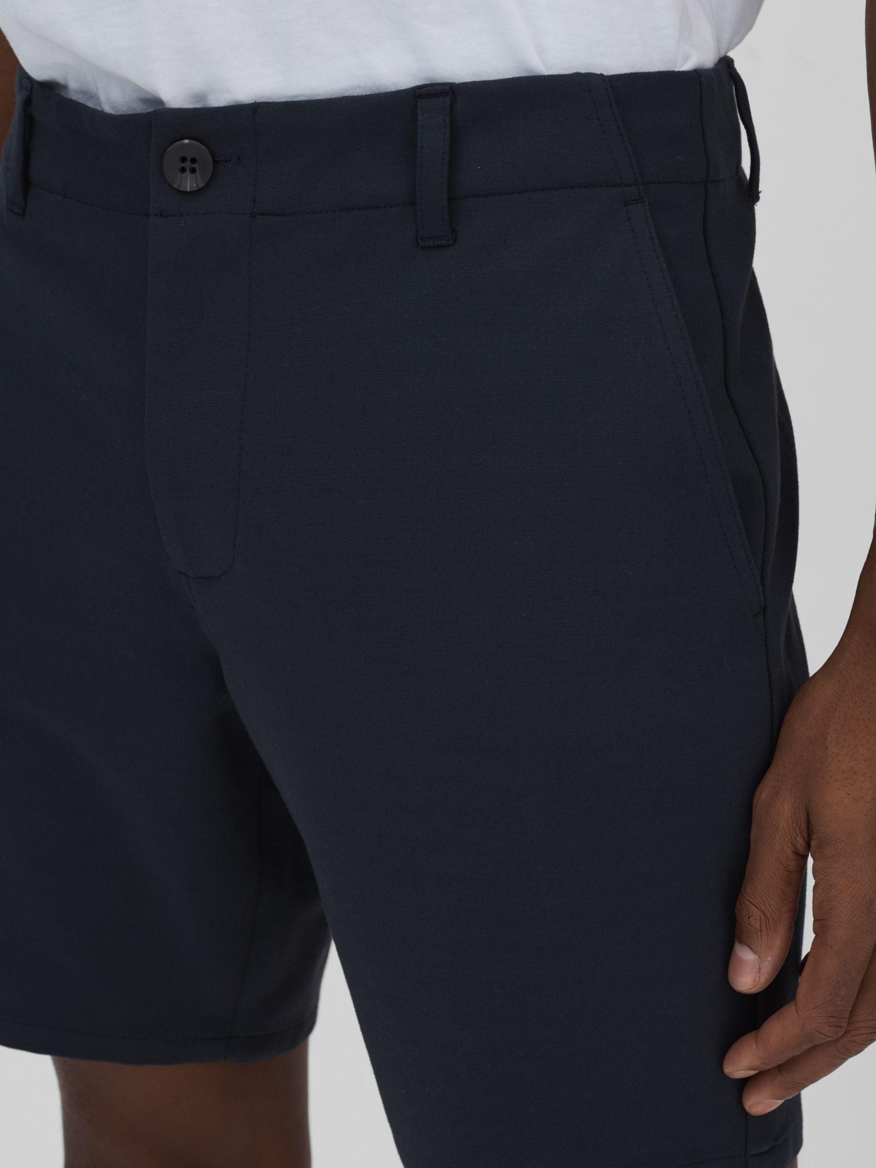 Paige Tailored Knitted Shorts in Deep Anchor - Image 3 of 5