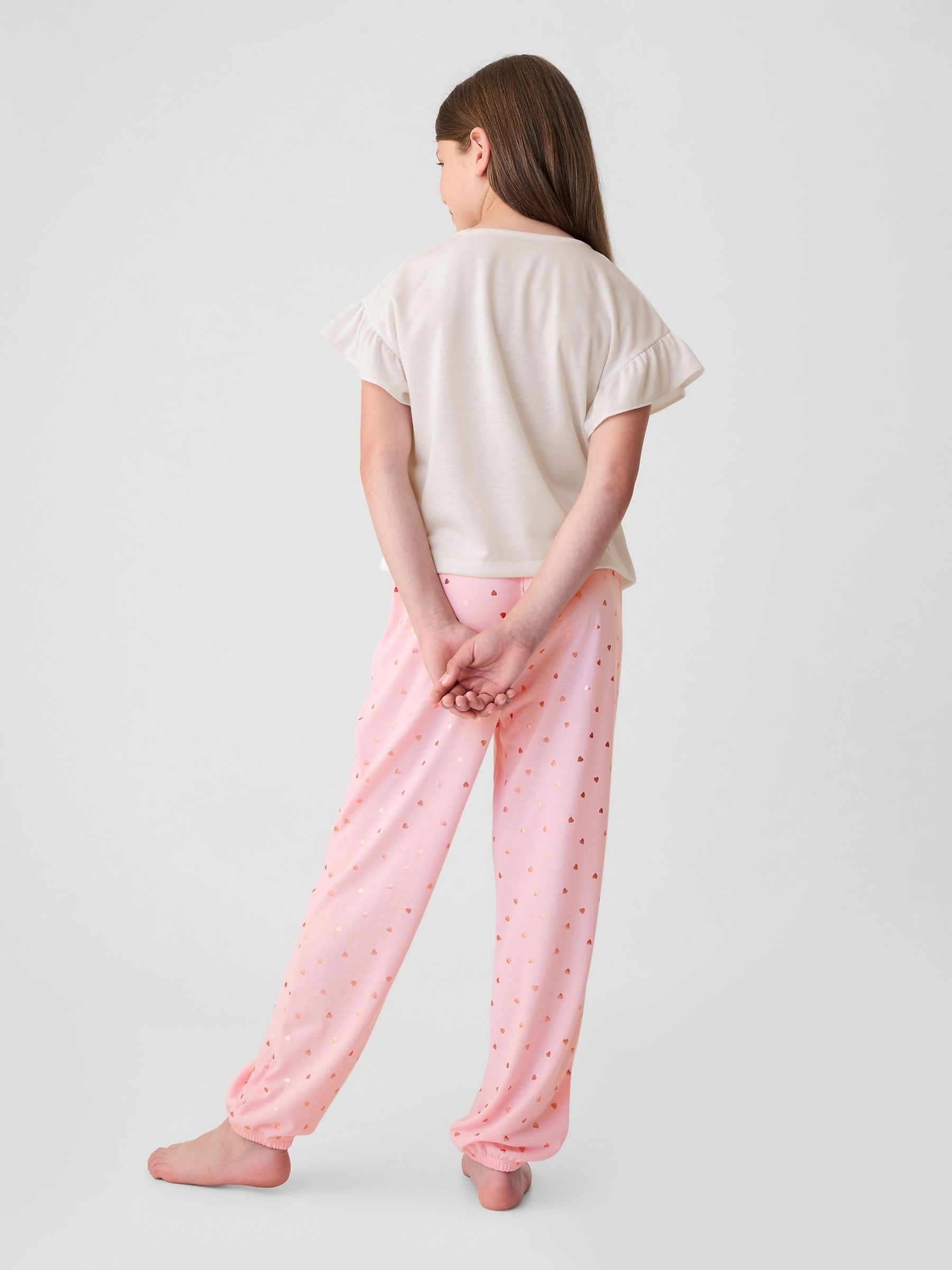 White Graphic Short Sleeve Pyjama Set (4-13yrs) - Image 3 of 3