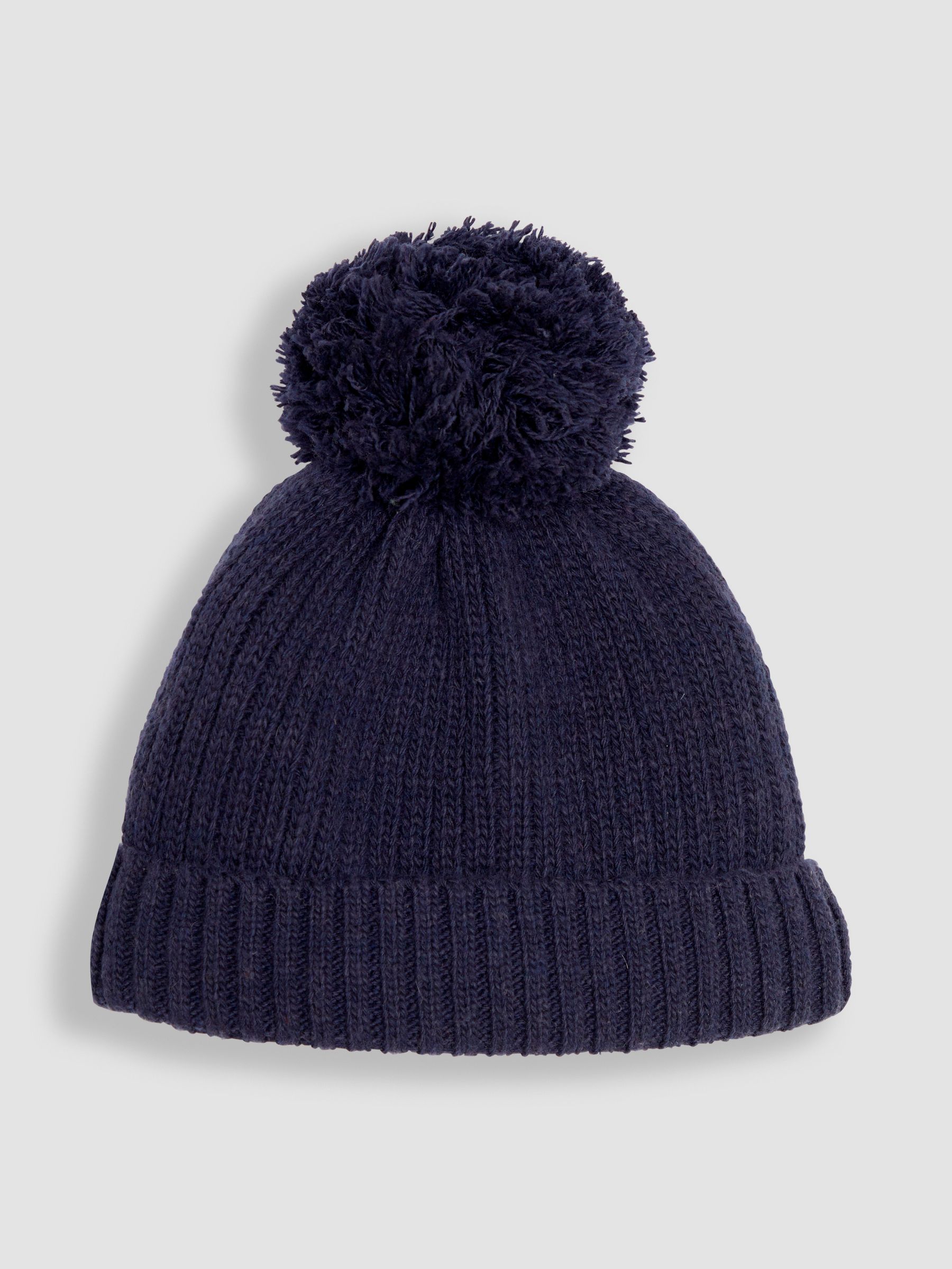 Navy Blue Rib Hat & Gloves Set - Image 2 of 4