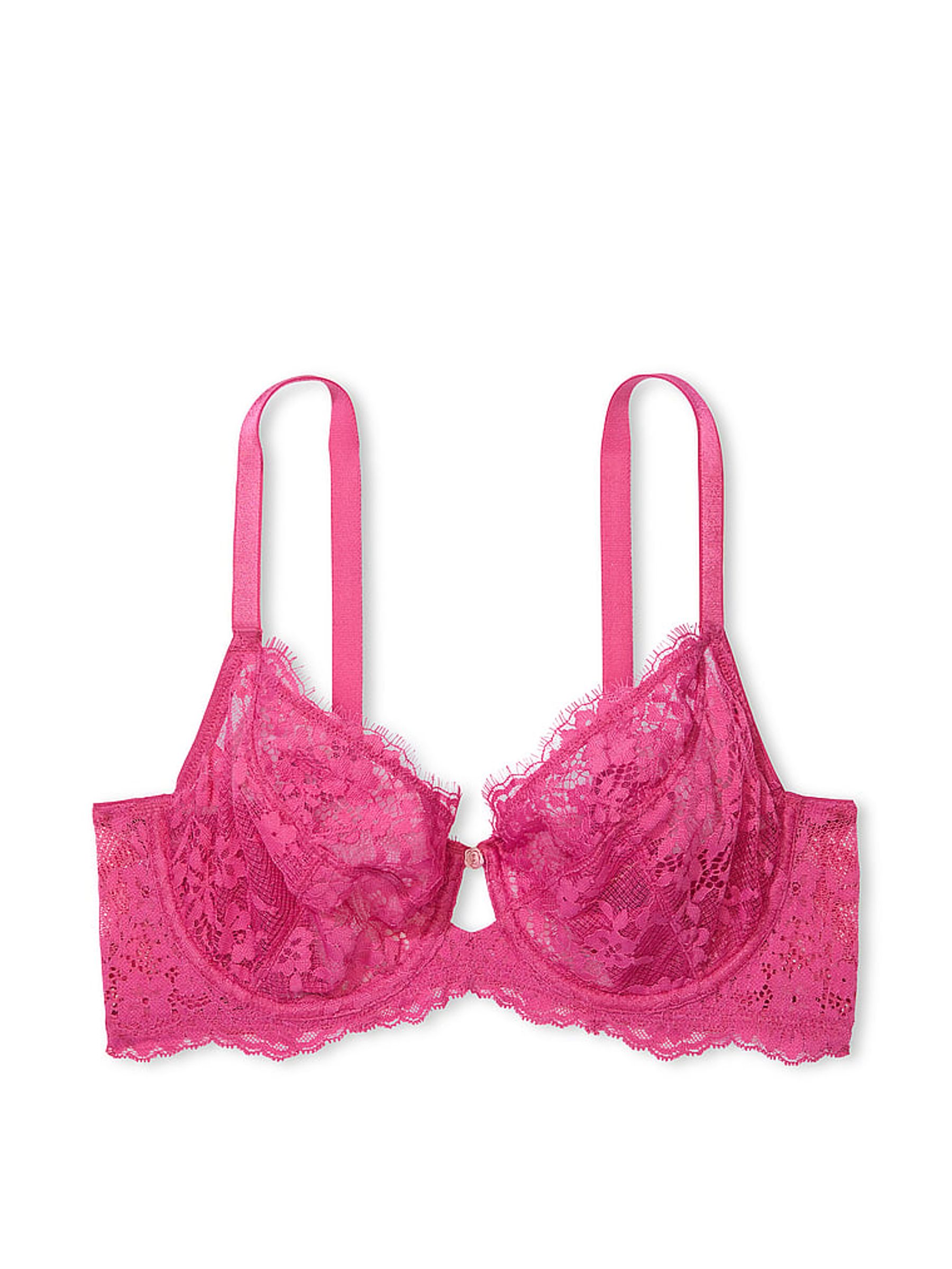 Luscious Rose Pink Lace Full Cup Bra - Image 3 of 3