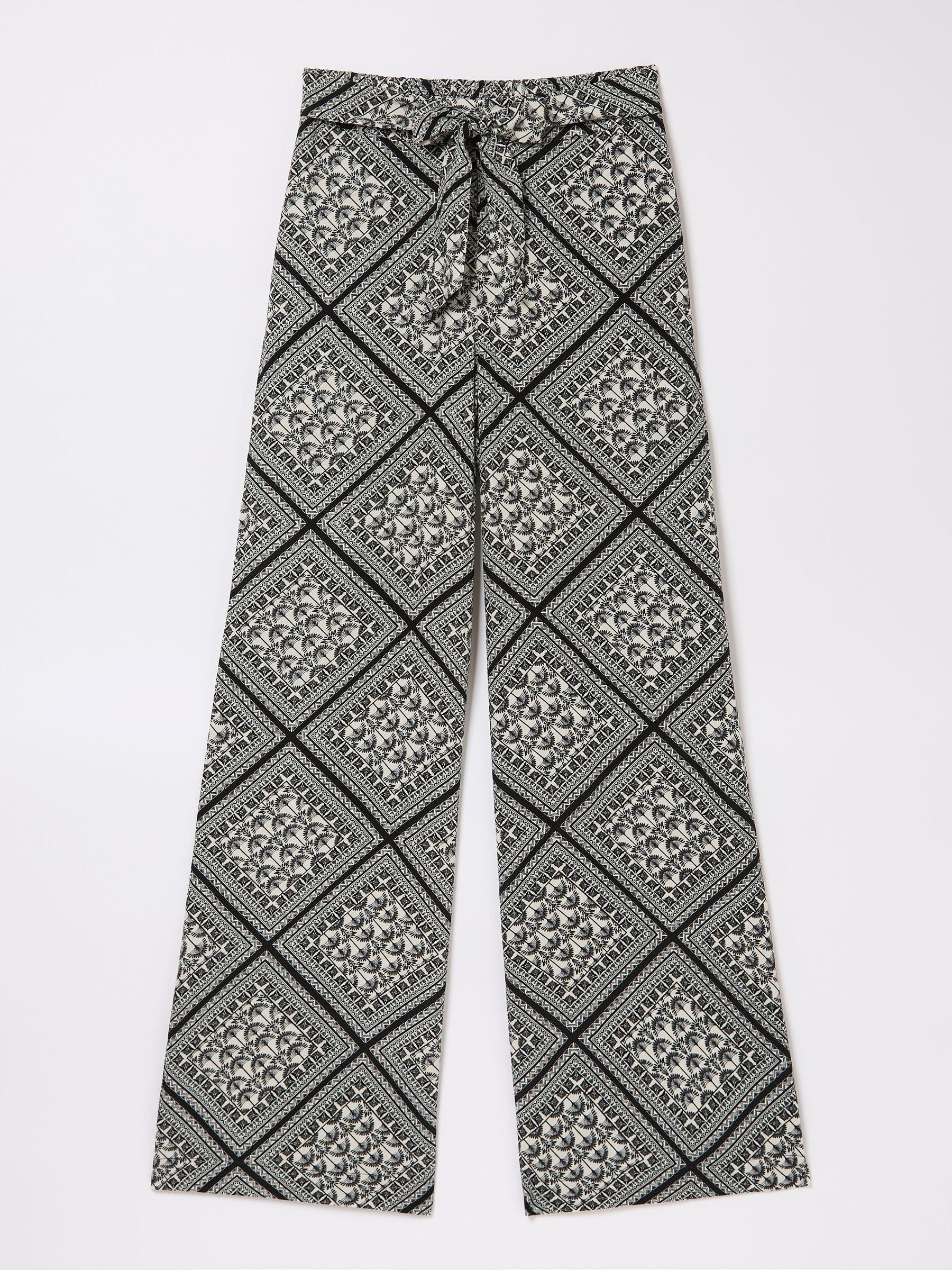 Faye Black Palace Scarf Wide Leg Trousers - Image 7 of 7
