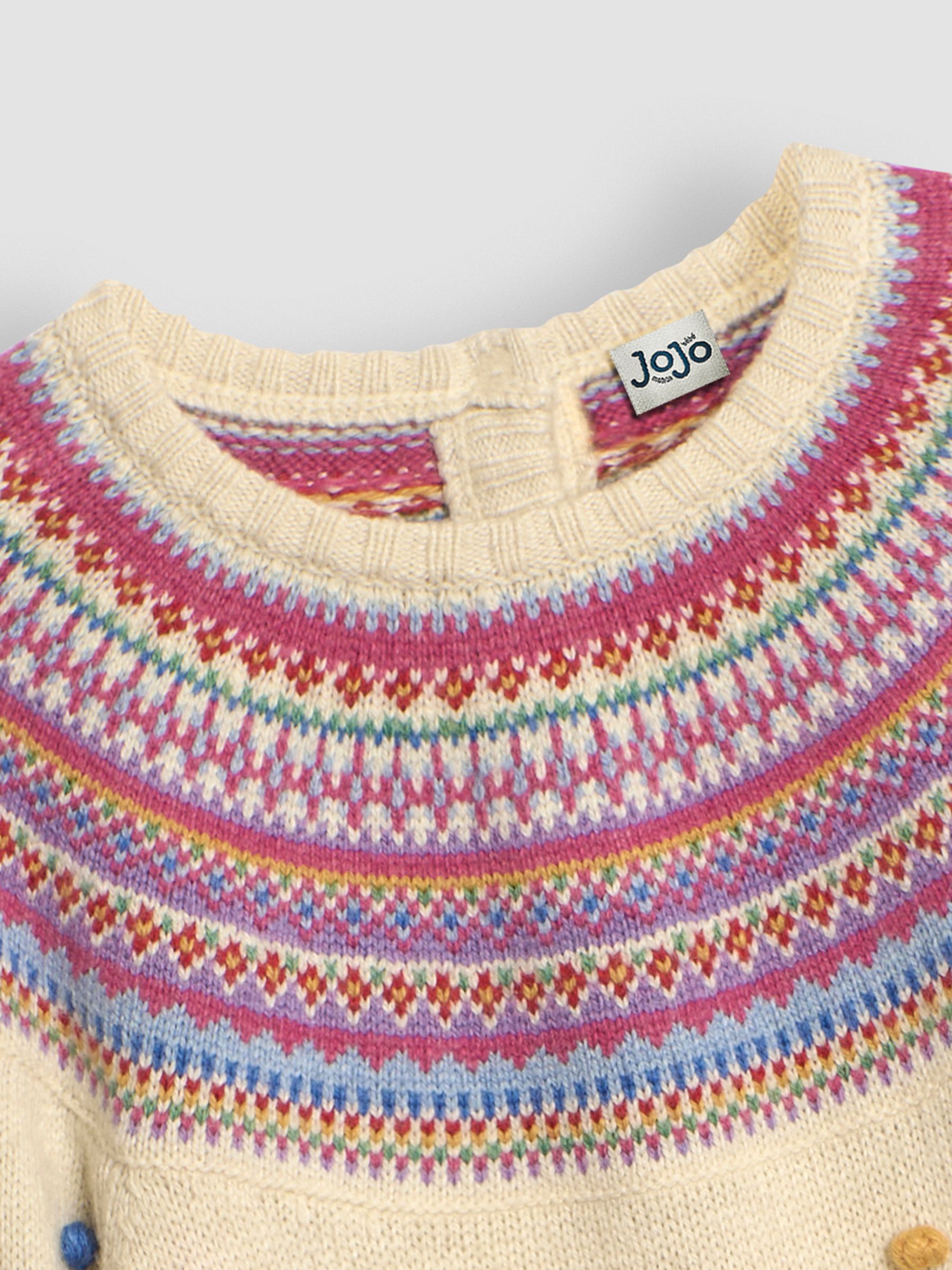 Cream Fair Isle Knitted Dress - Image 3 of 3