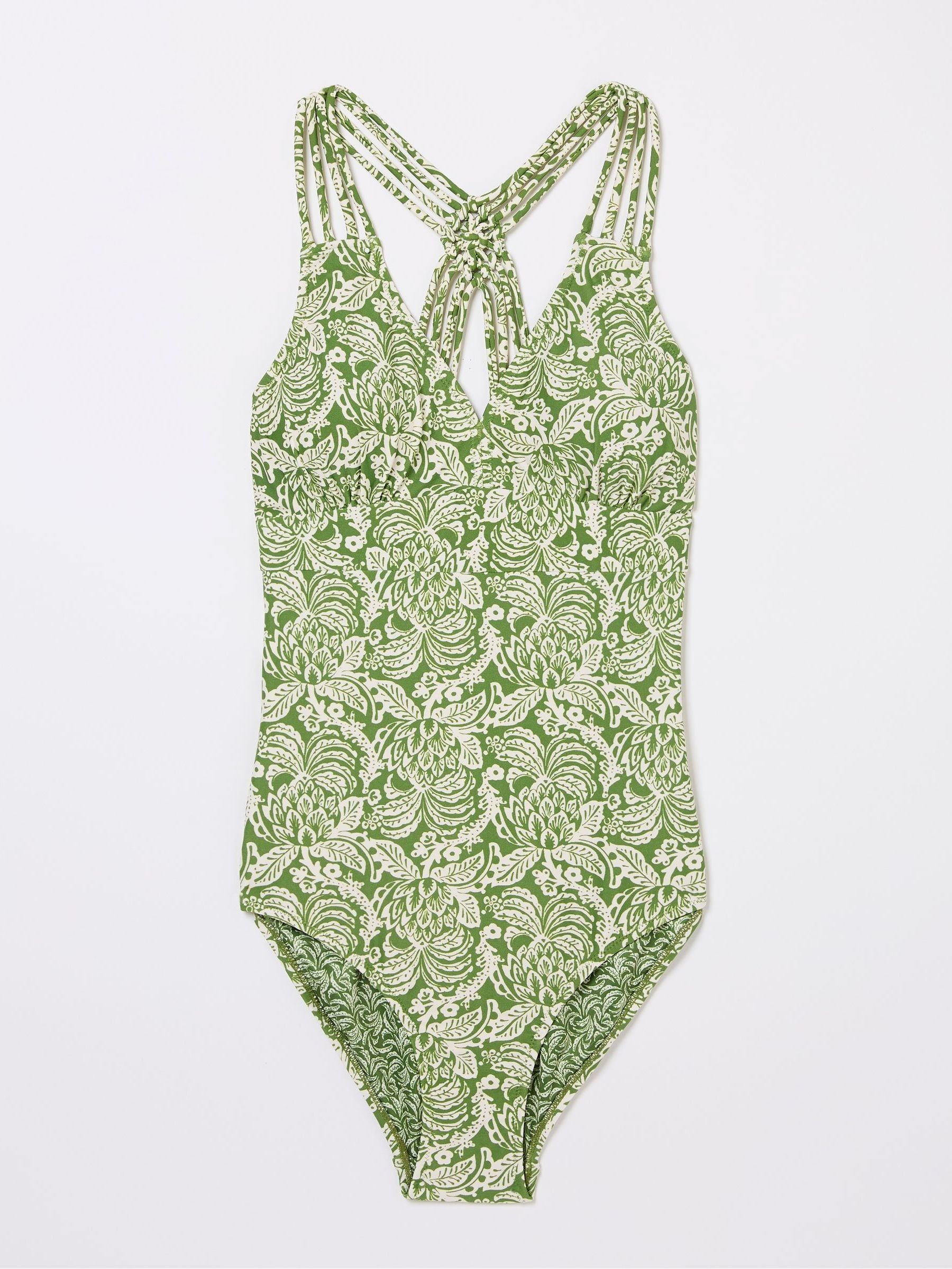 Ani Green Damask Floral Swimsuit - Image 5 of 5
