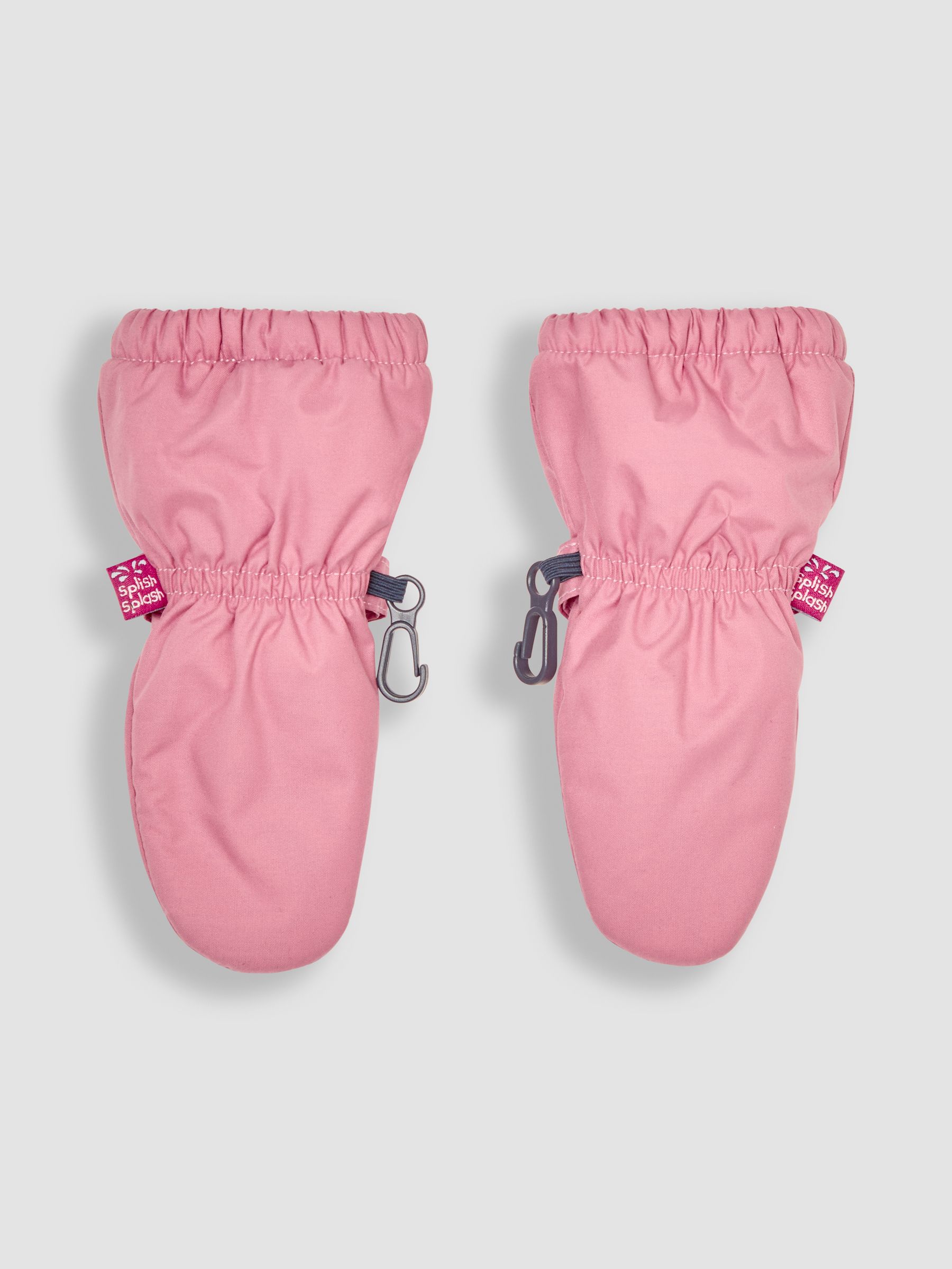 Dusty Pink Fleece Lined Mittens - Image 2 of 3