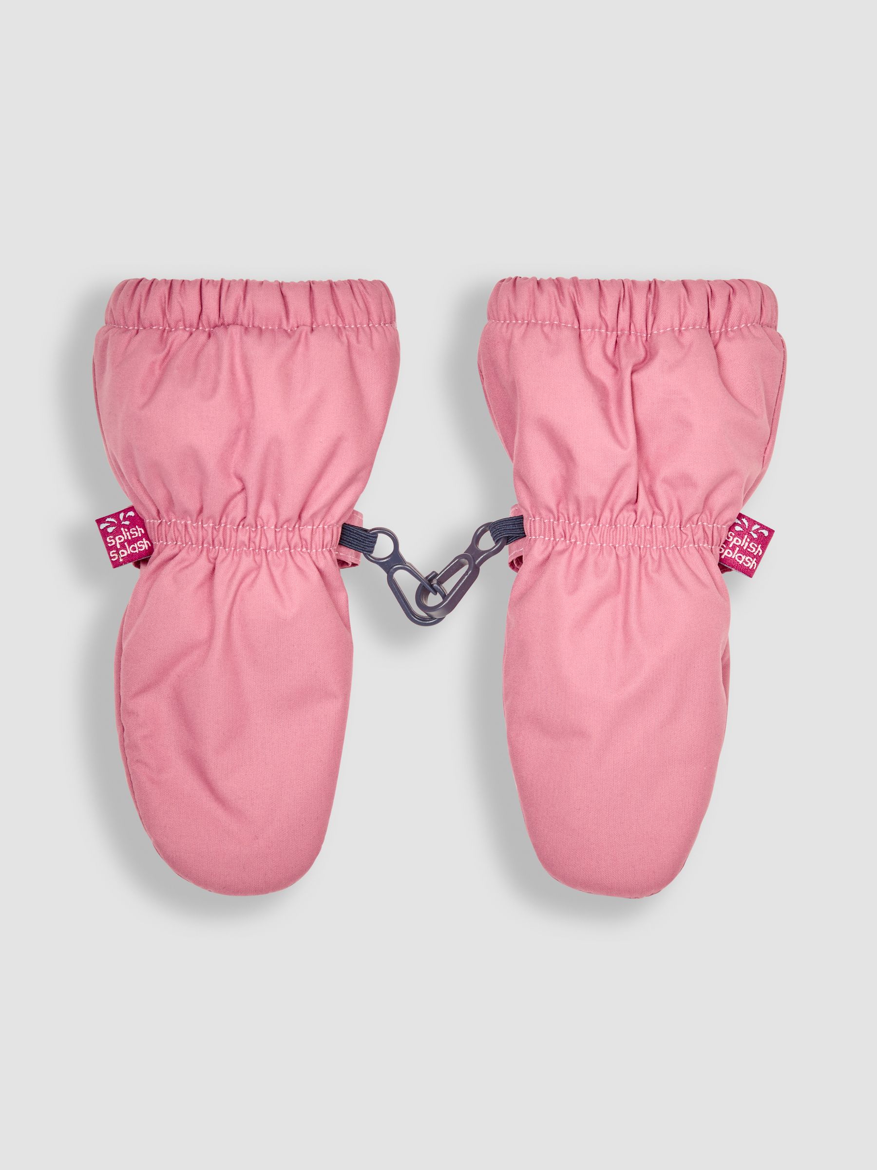 Dusty Pink Fleece Lined Mittens - Image 3 of 3
