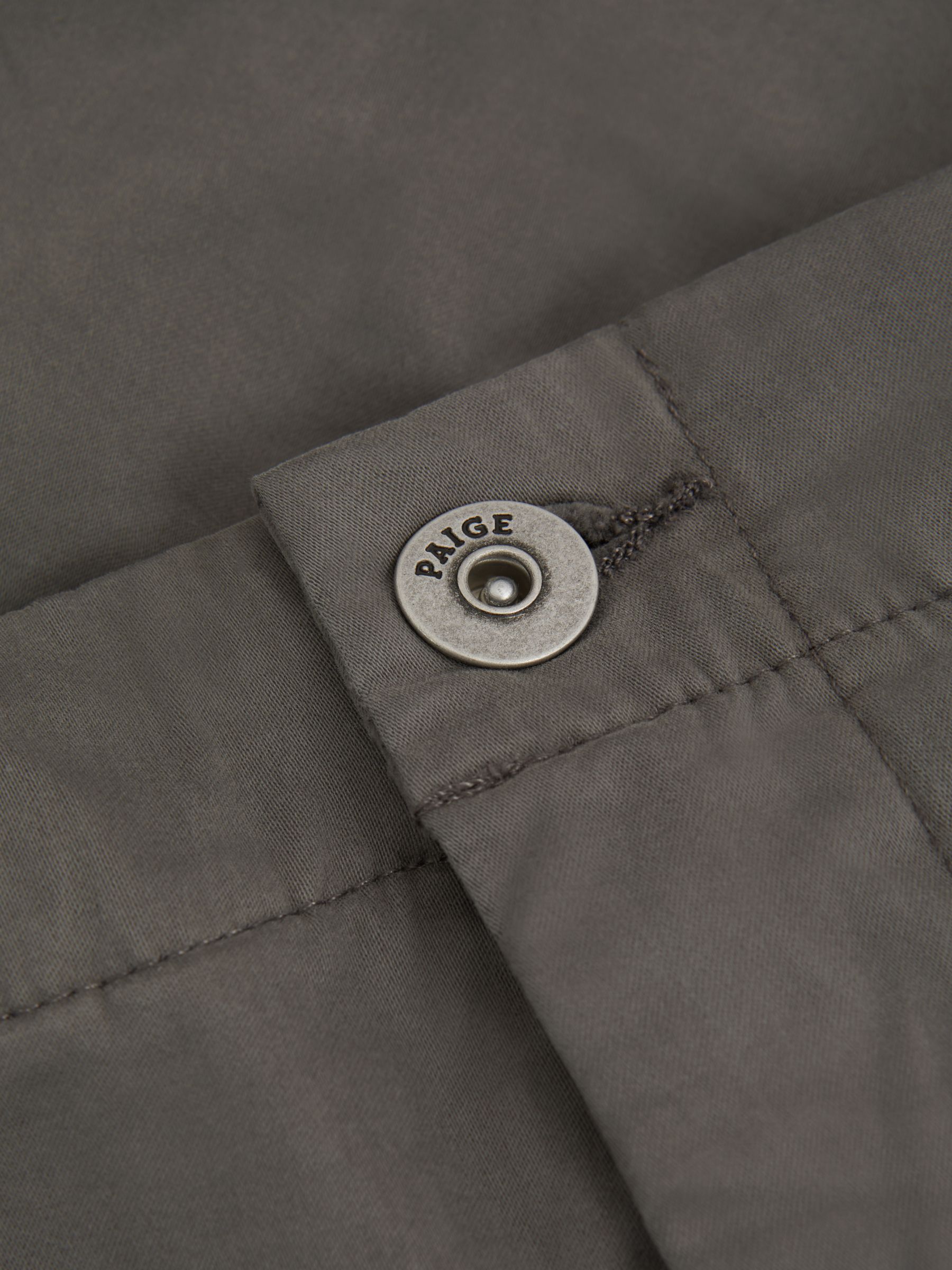 Paige Cotton Blend Chino Shorts in Slate - Image 6 of 6