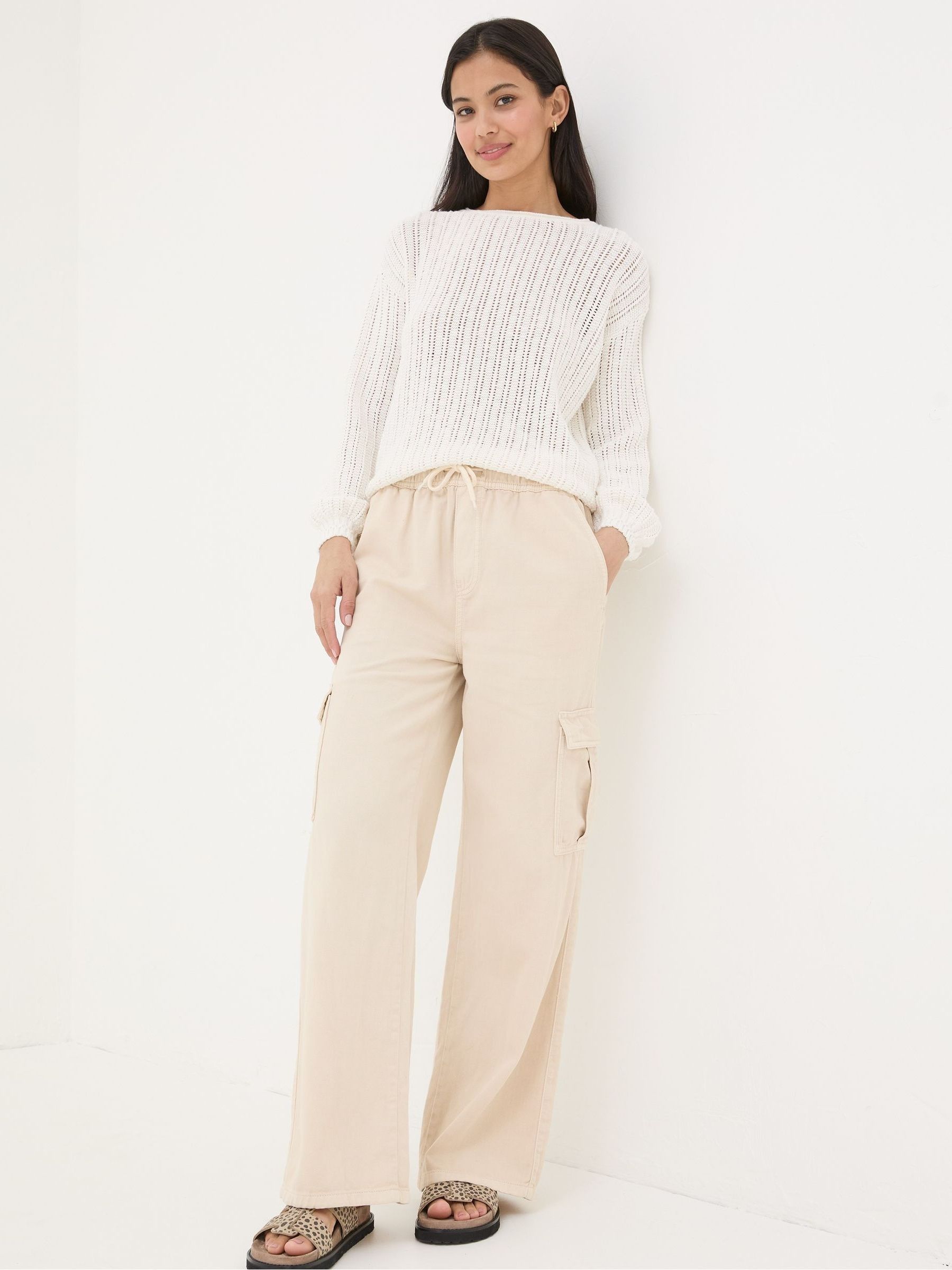 Cargo Wide Leg Jeans