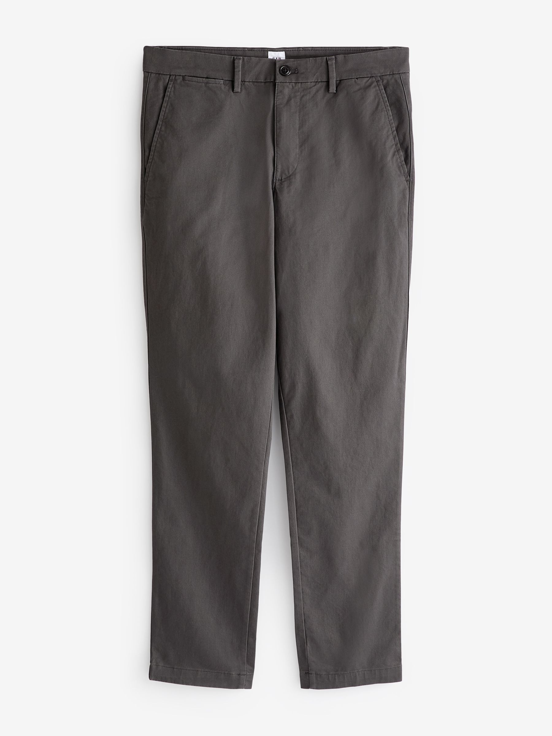 Dark Grey Slim Fit Stretch Essential Chino Trousers - Image 3 of 7